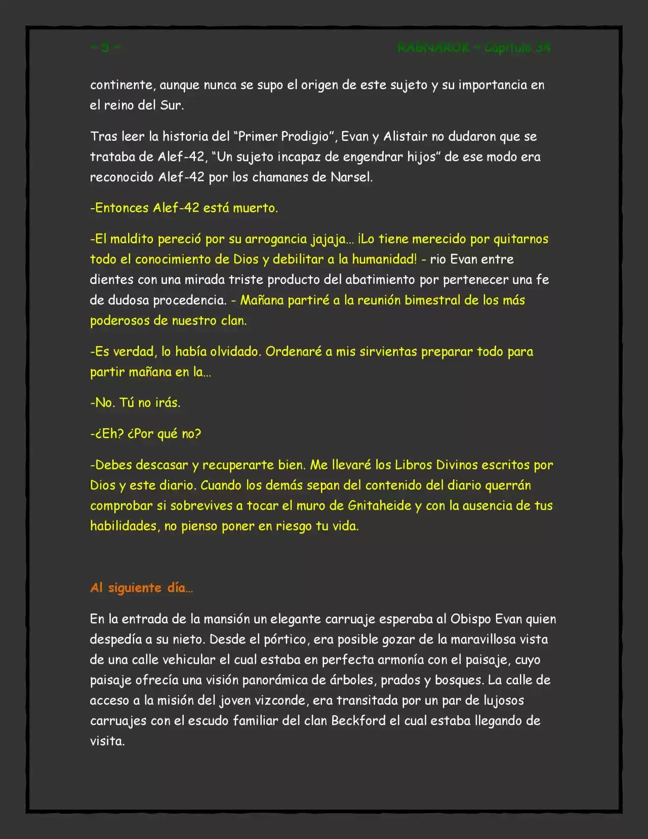RAGNAROK (Novela) - Capítulo 34 - Página 5 - LectorTMOo