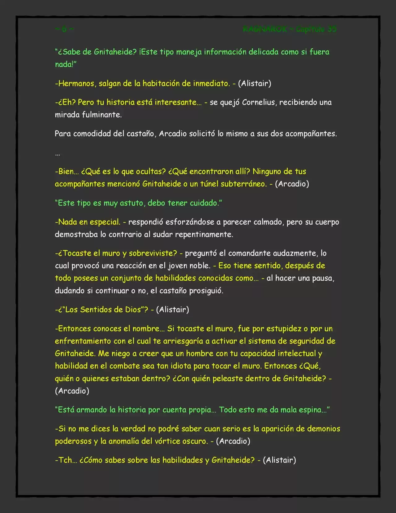 RAGNAROK (Novela) - Capítulo 35 - Página 6 - LectorTMOo