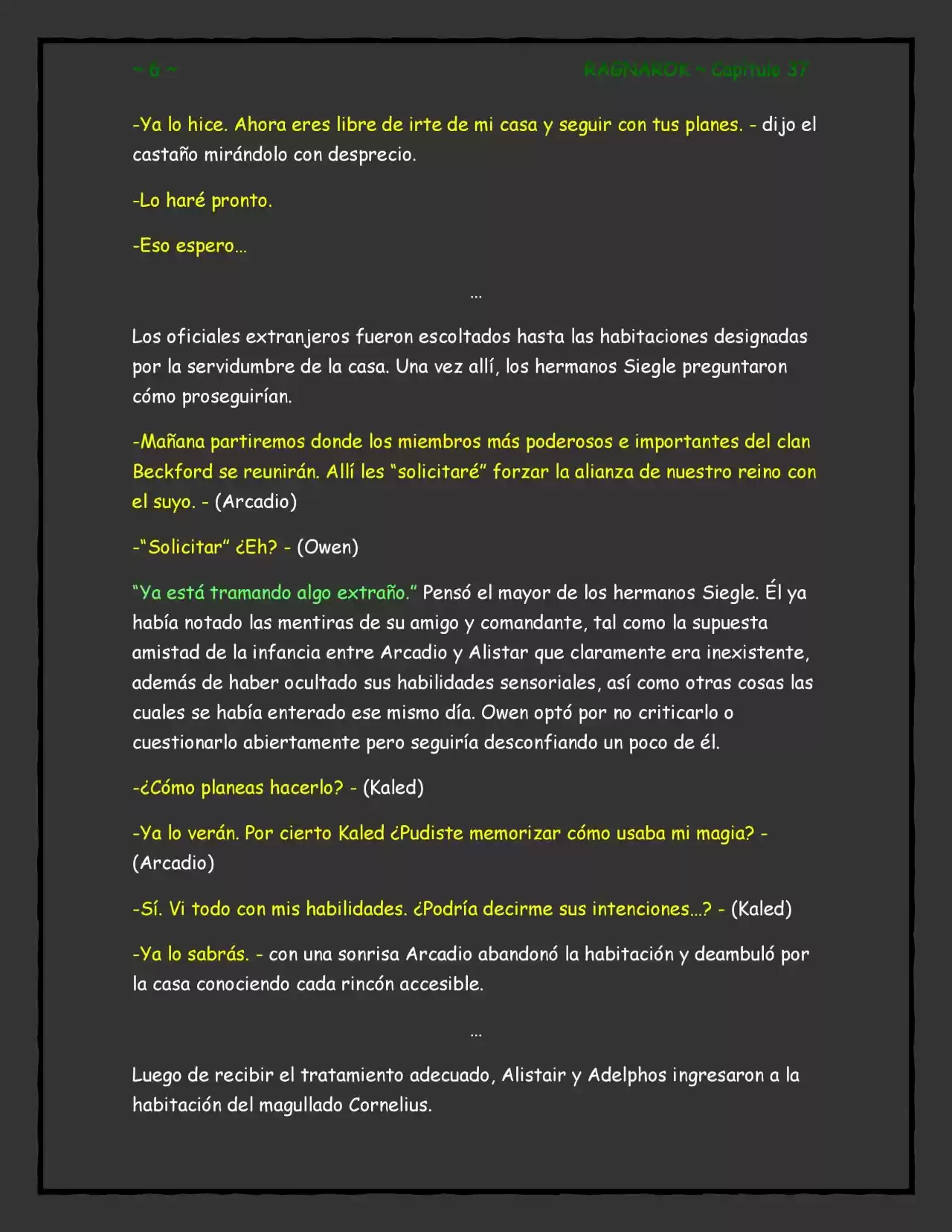 RAGNAROK (Novela) - Capítulo 37 - Página 6 - LectorTMOo