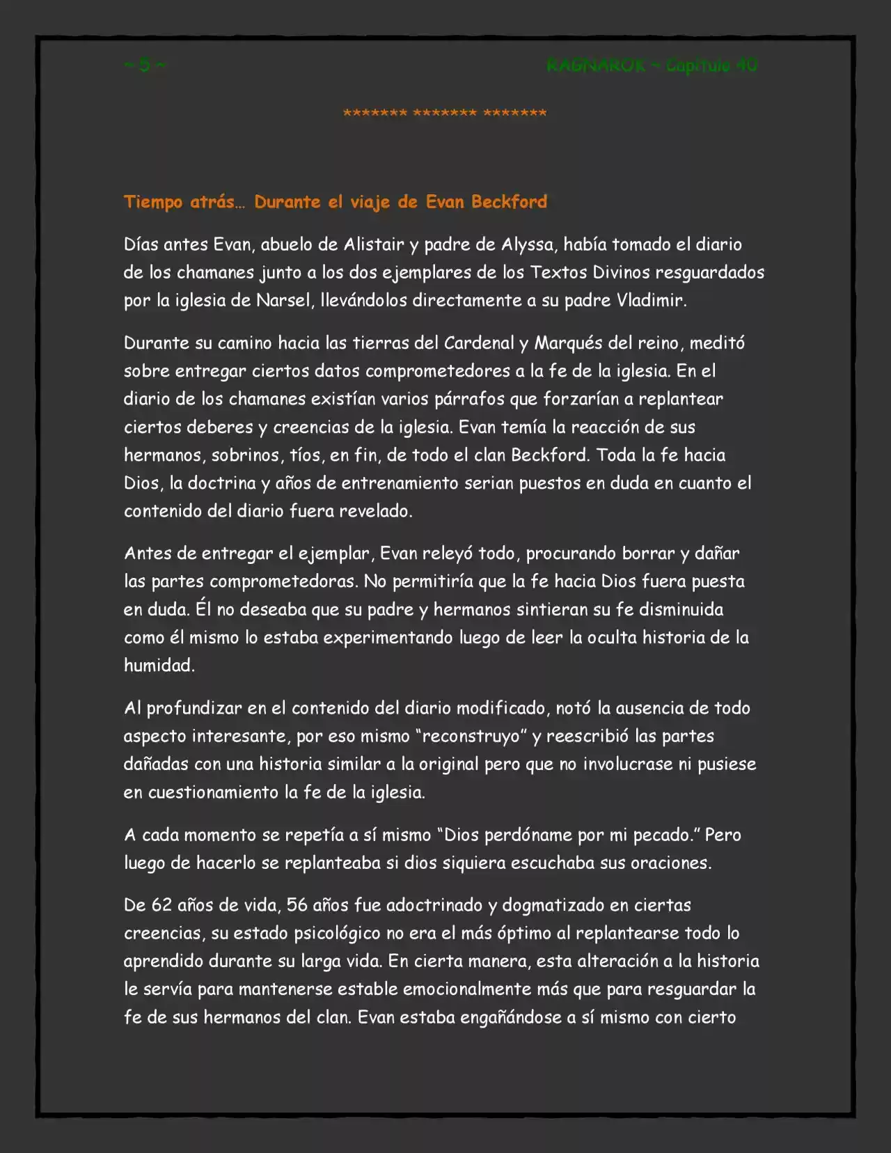 RAGNAROK (Novela) - Capítulo 40 - Página 5 - LectorTMOo