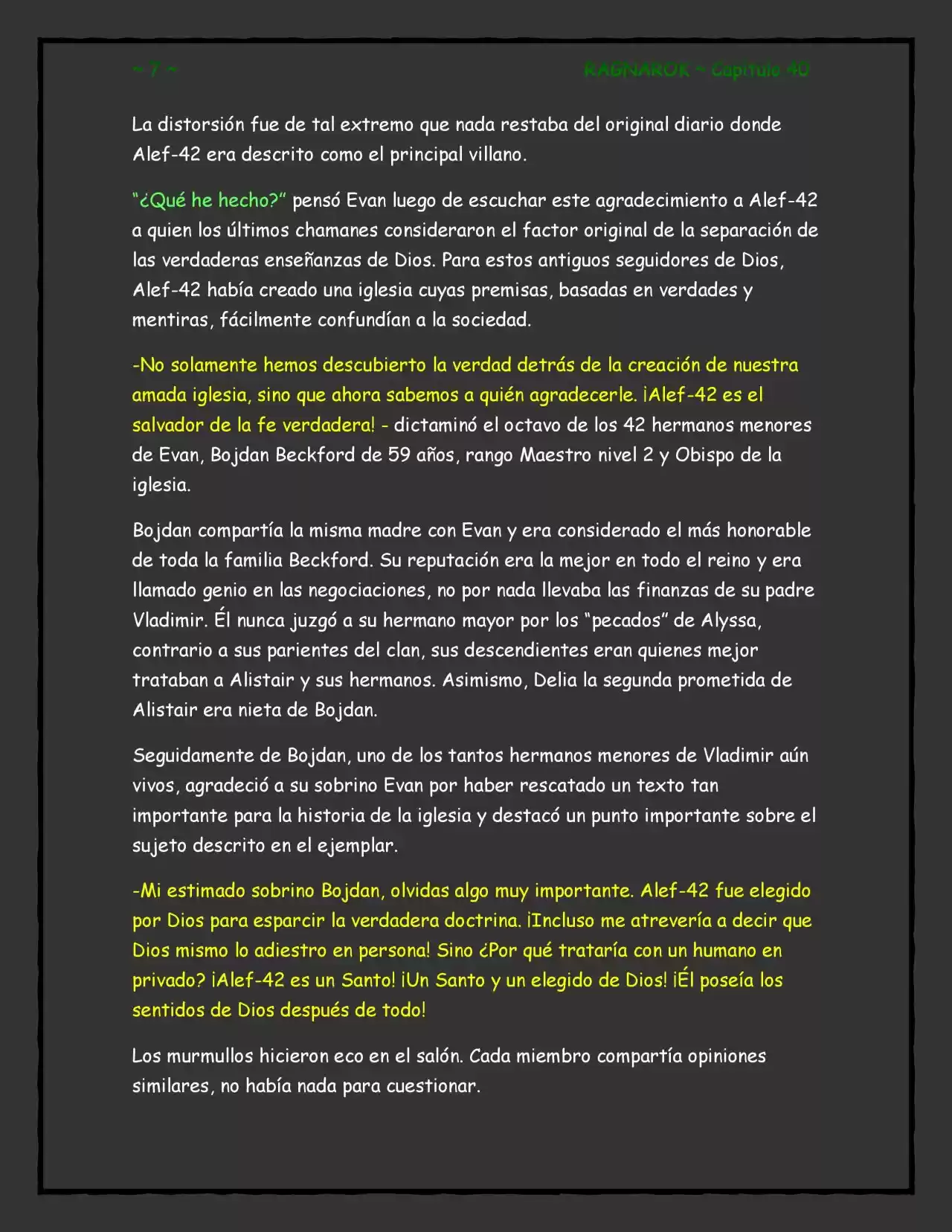 RAGNAROK (Novela) - Capítulo 40 - Página 7 - LectorTMOo