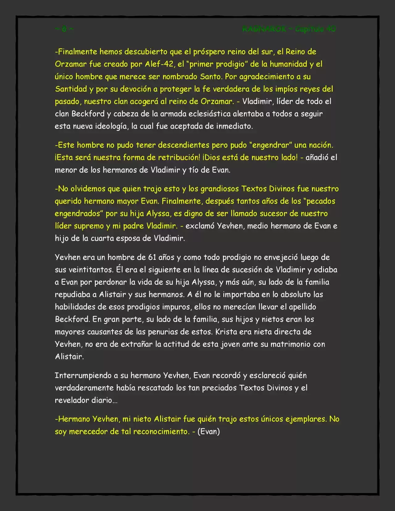 RAGNAROK (Novela) - Capítulo 40 - Página 8 - LectorTMOo