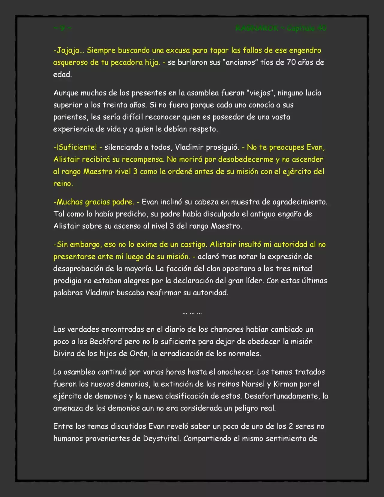 RAGNAROK (Novela) - Capítulo 40 - Página 9 - LectorTMOo