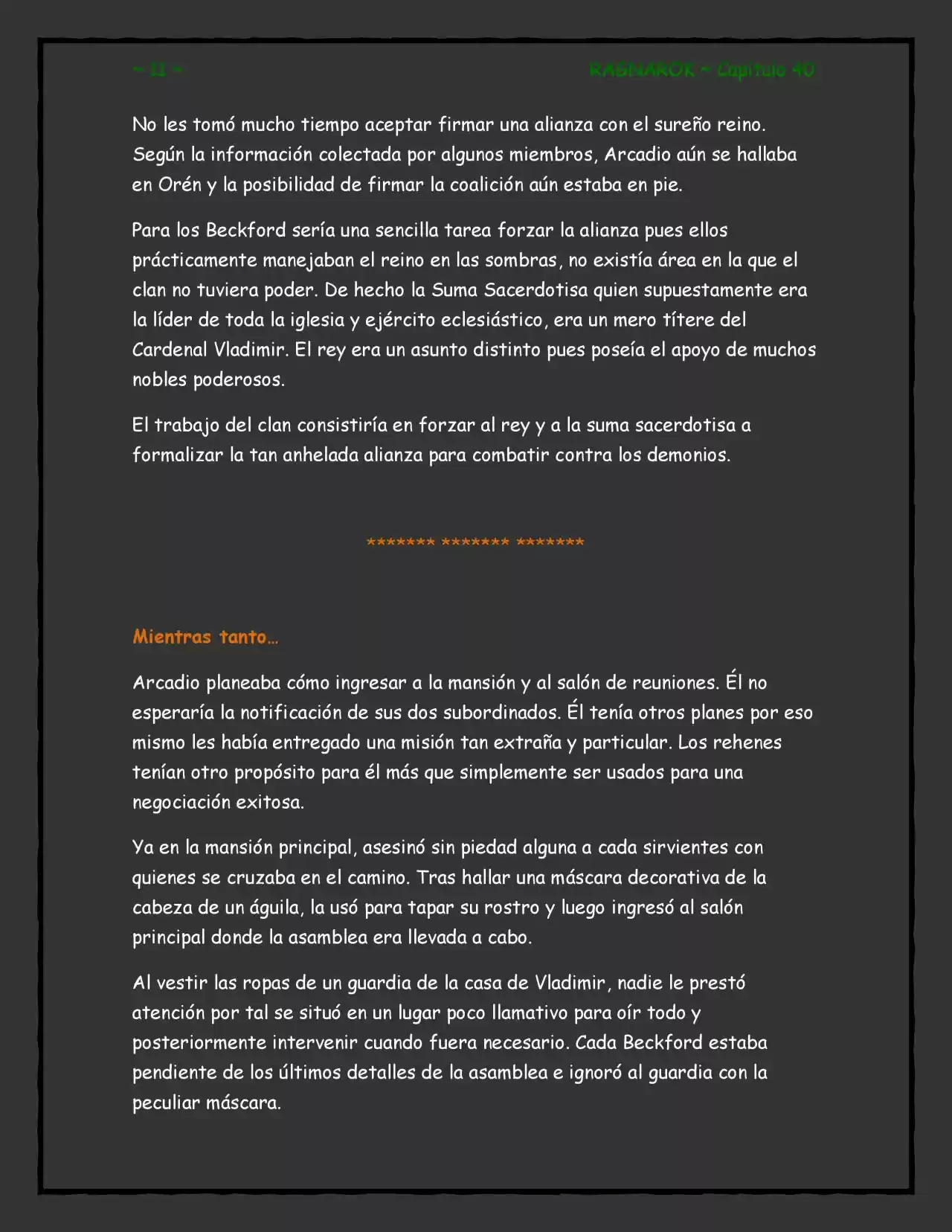 RAGNAROK (Novela) - Capítulo 40 - Página 11 - LectorTMOo