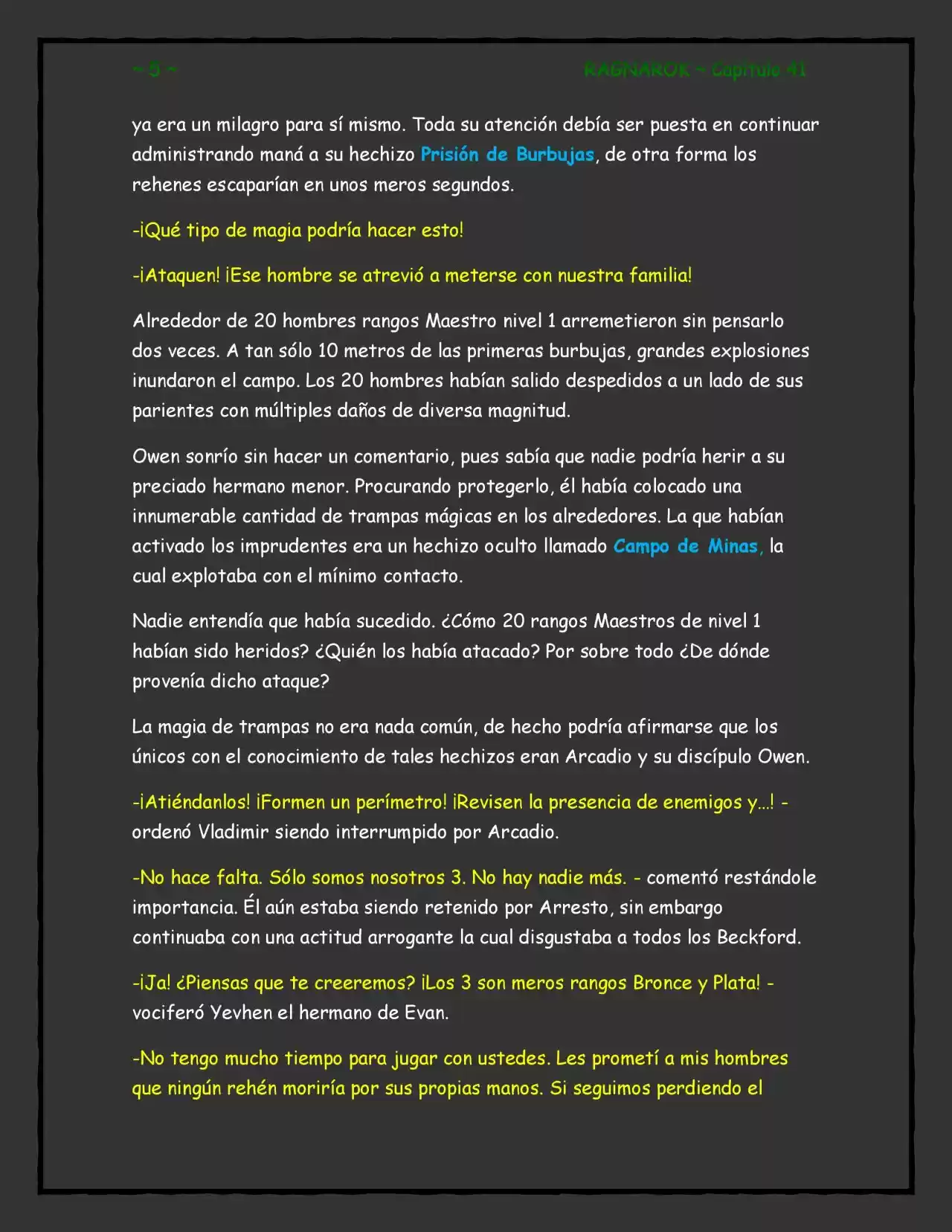 RAGNAROK (Novela) - Capítulo 41 - Página 5 - LectorTMOo