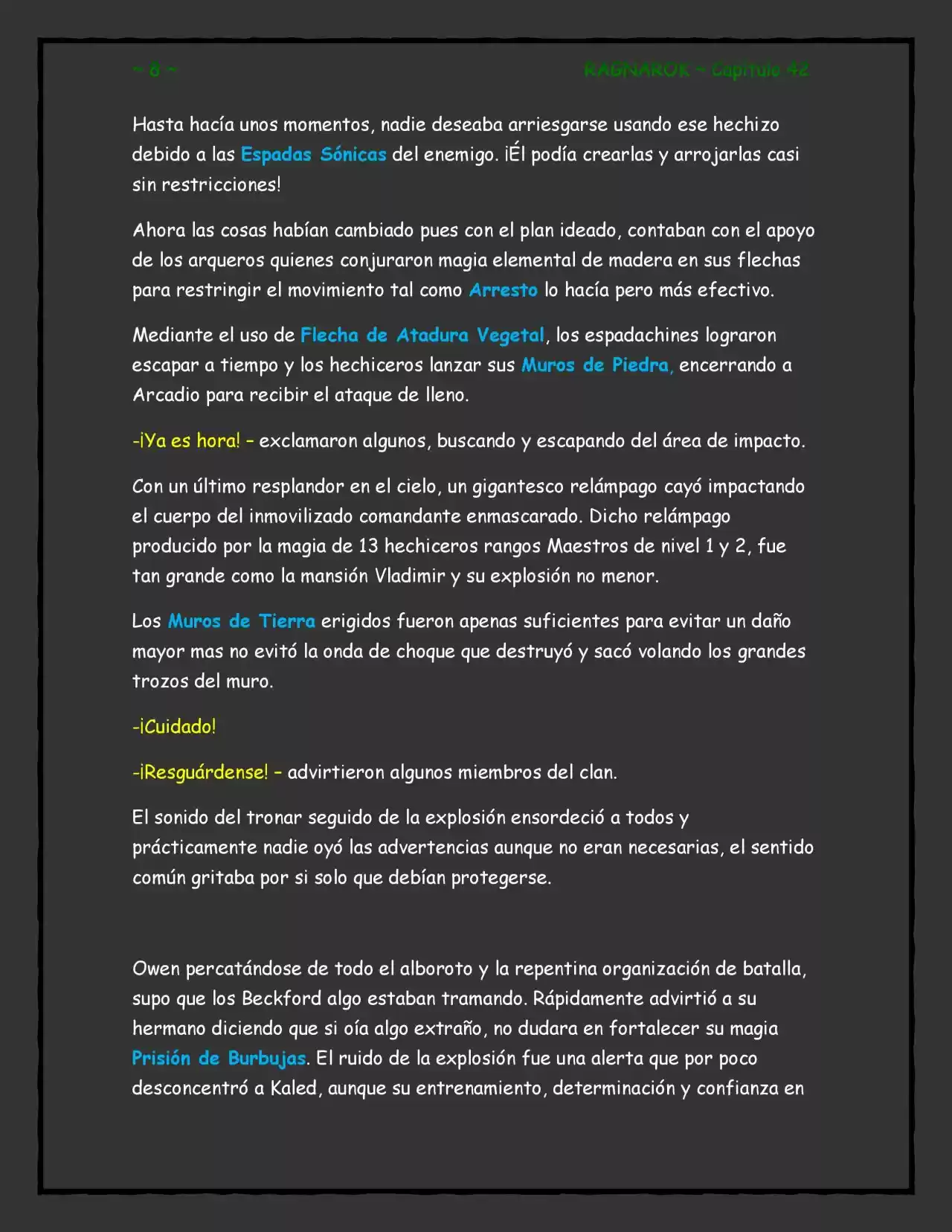 RAGNAROK (Novela) - Capítulo 42 - Página 8 - LectorTMOo
