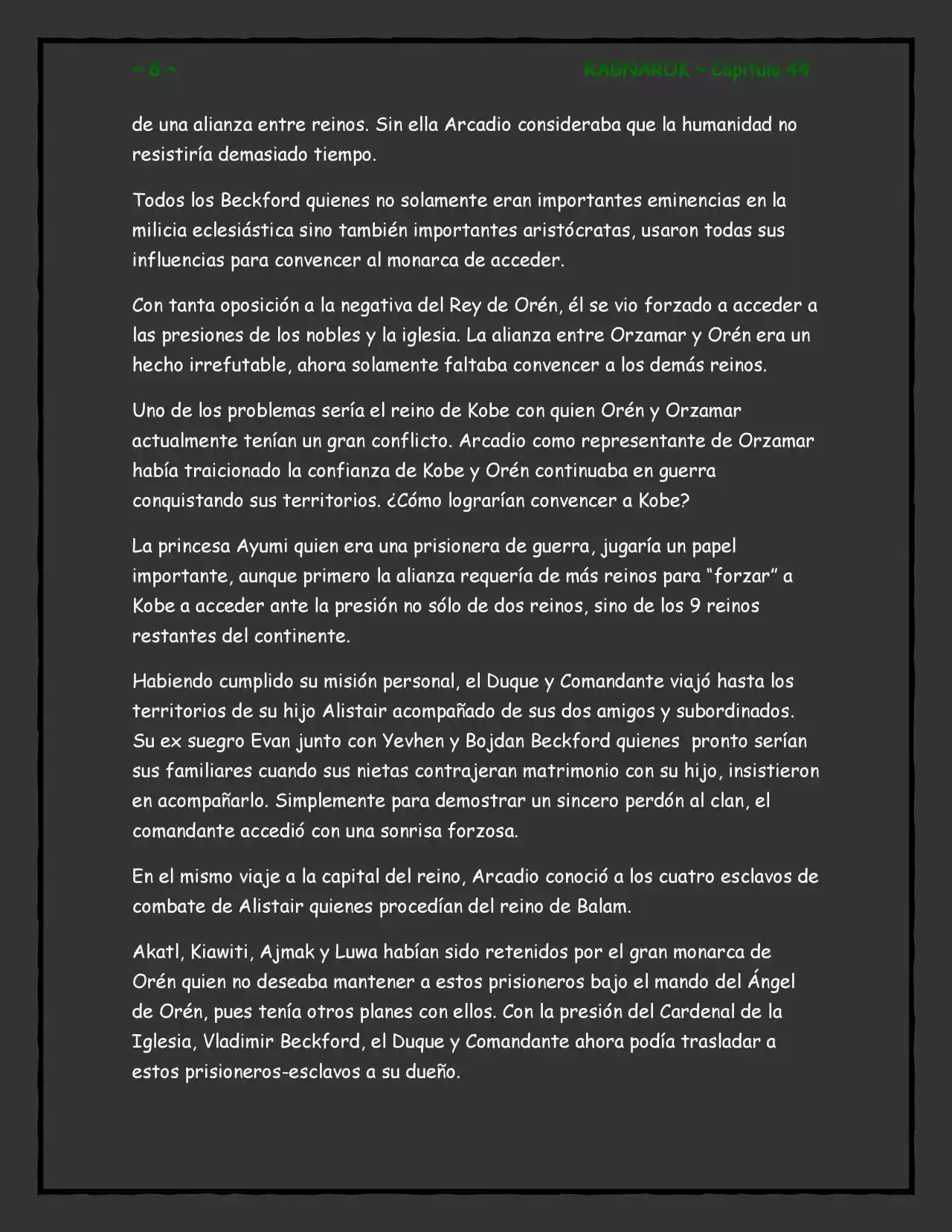 RAGNAROK (Novela) - Capítulo 44 - Página 8 - LectorTMOo