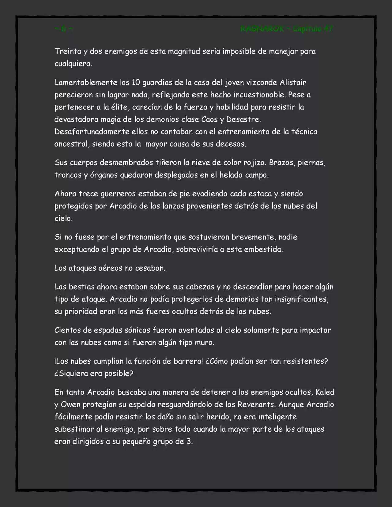 RAGNAROK (Novela) - Capítulo 47 - Página 6 - LectorTMOo