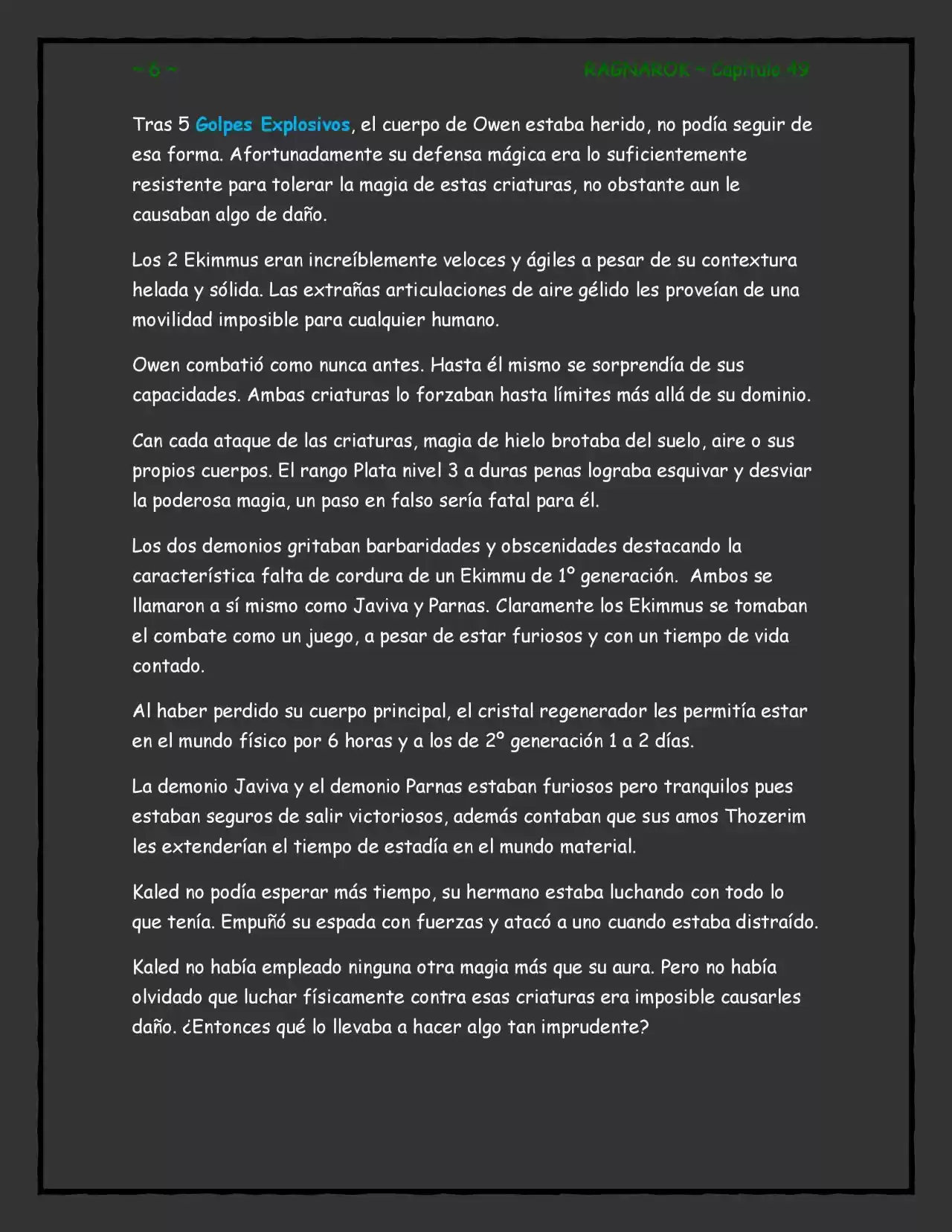 RAGNAROK (Novela) - Capítulo 49 - Página 6 - LectorTMOo