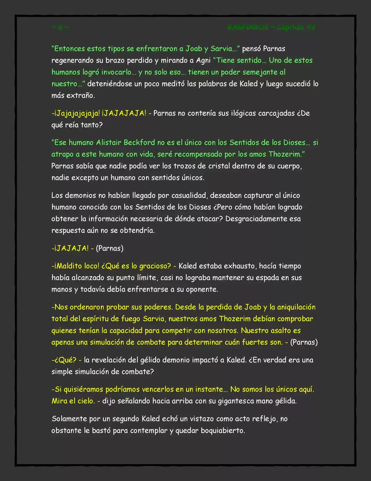 RAGNAROK (Novela) - Capítulo 49 - Página 8 - LectorTMOo