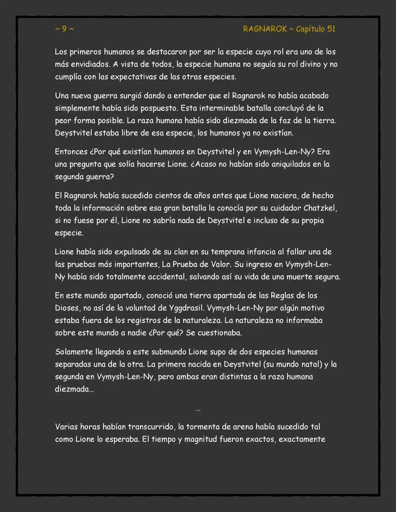 RAGNAROK (Novela) - Capítulo 51 - Página 9 - LectorTMOo