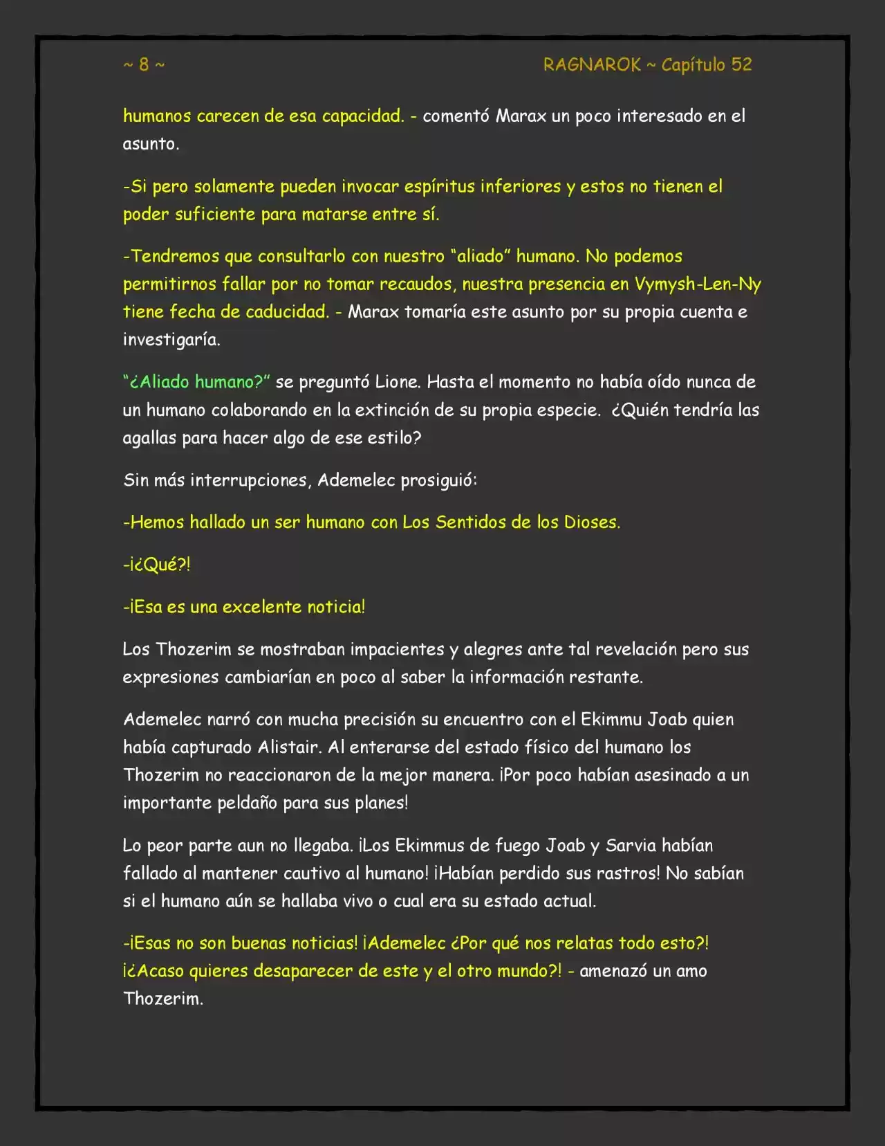 RAGNAROK (Novela) - Capítulo 52 - Página 8 - LectorTMOo