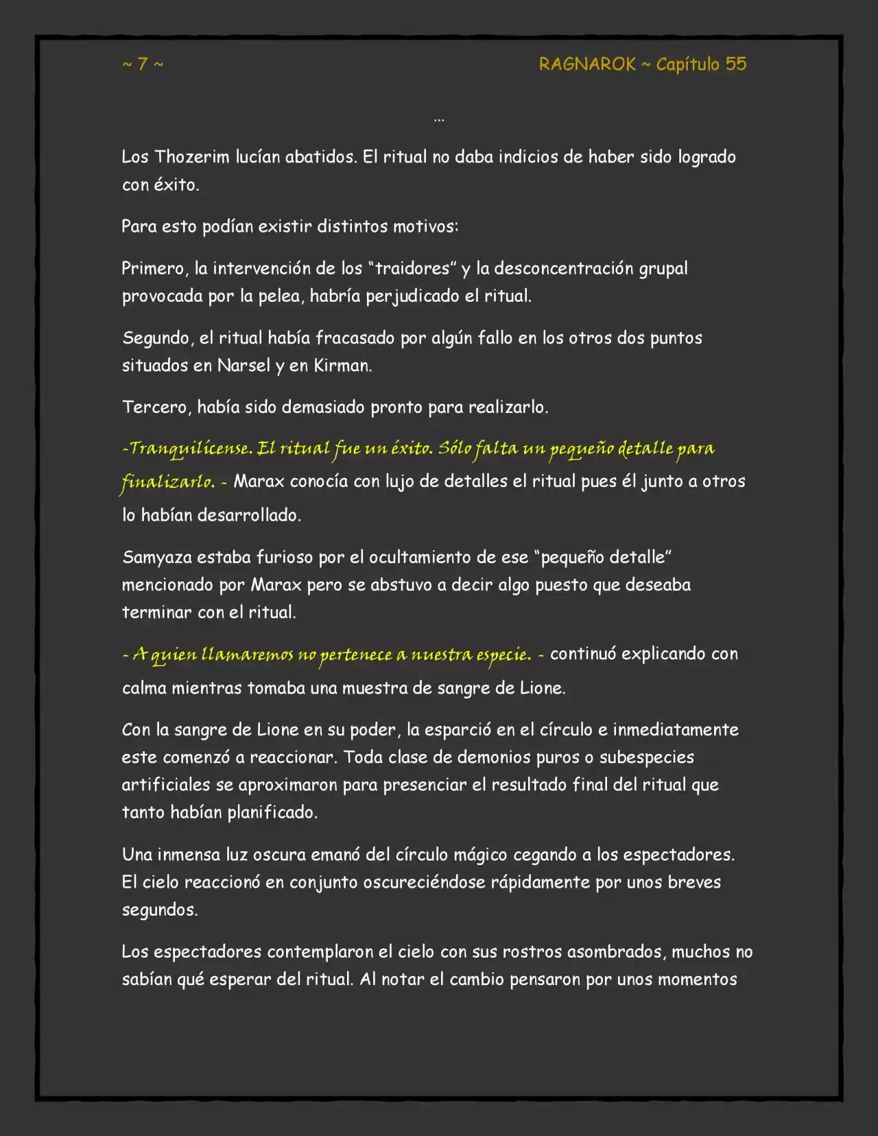 RAGNAROK (Novela) - Capítulo 55 - Página 7 - LectorTMOo