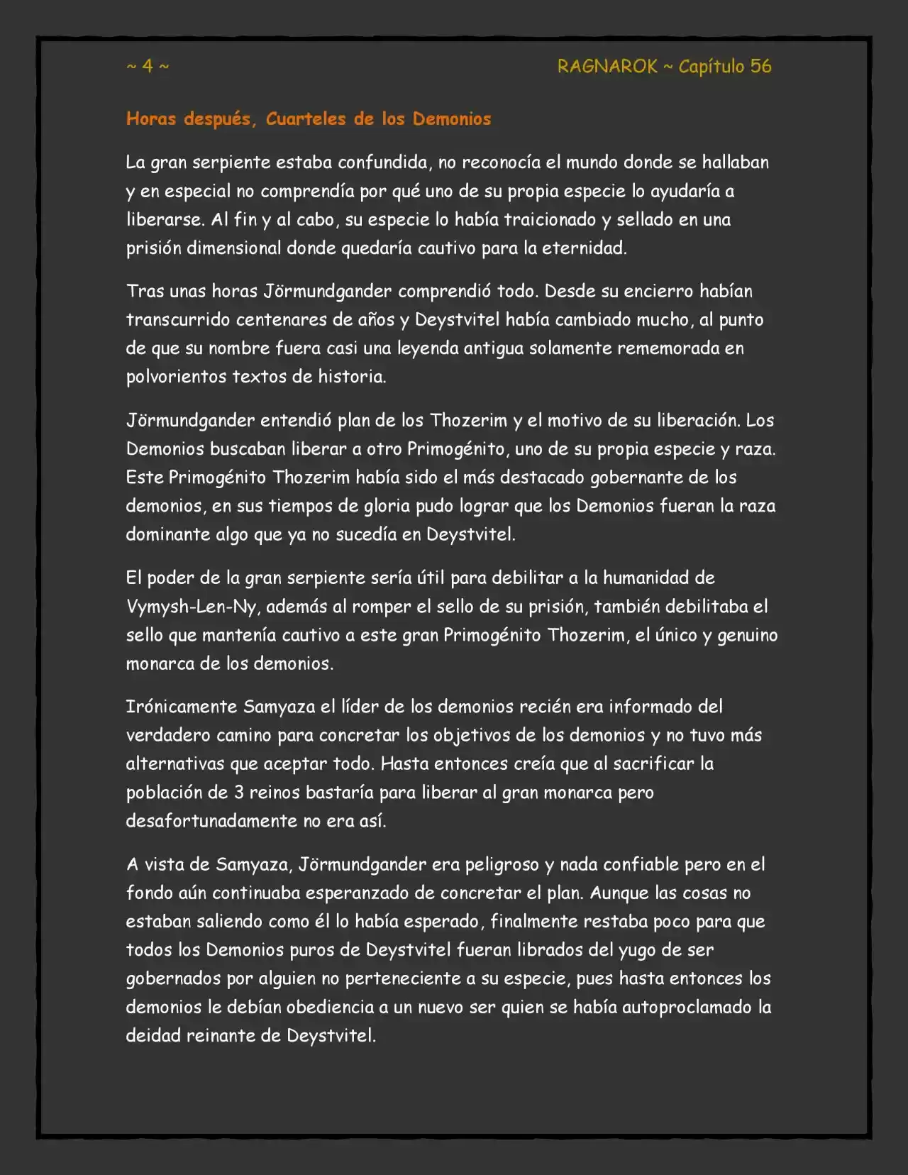 RAGNAROK (Novela) - Capítulo 56 - Página 4 - LectorTMOo