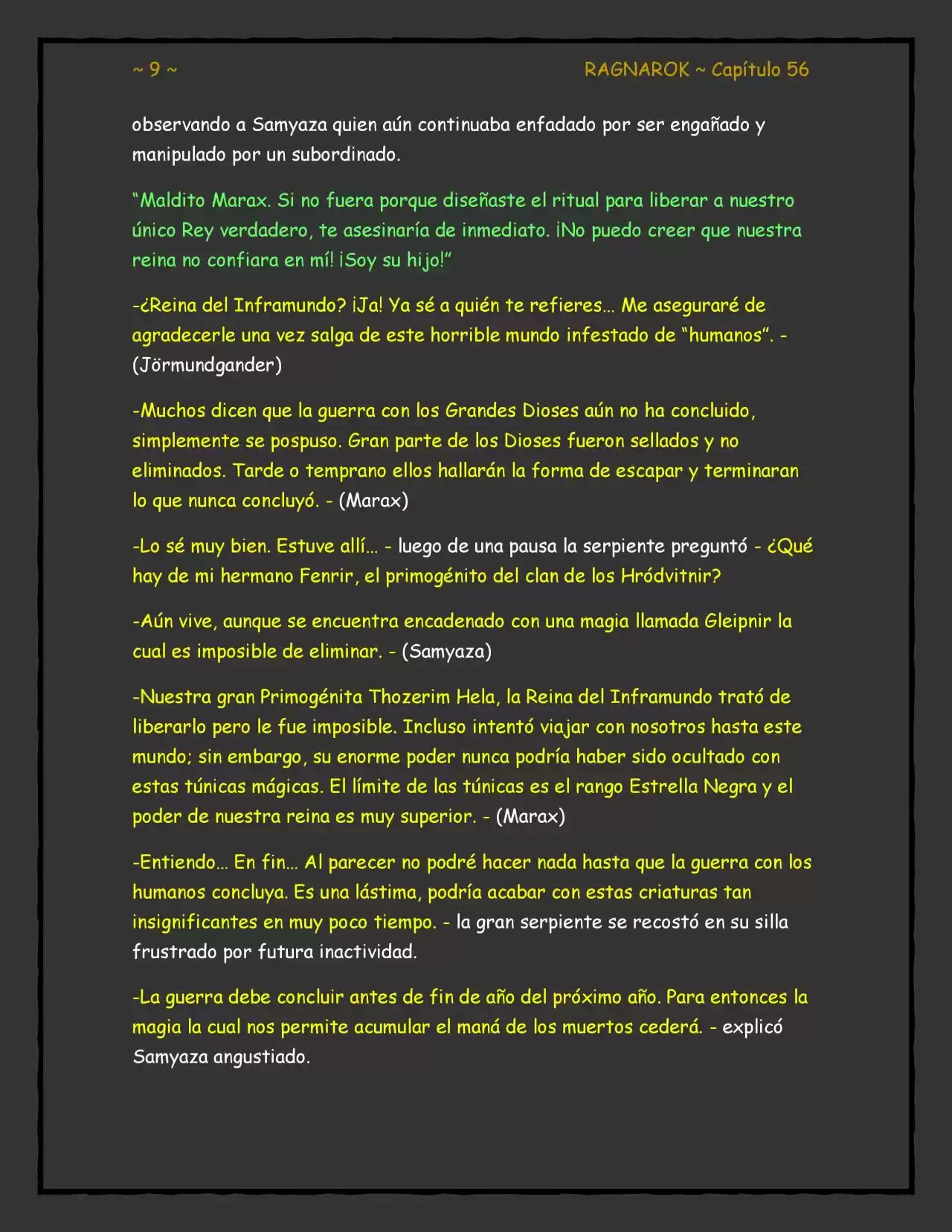 RAGNAROK (Novela) - Capítulo 56 - Página 9 - LectorTMOo