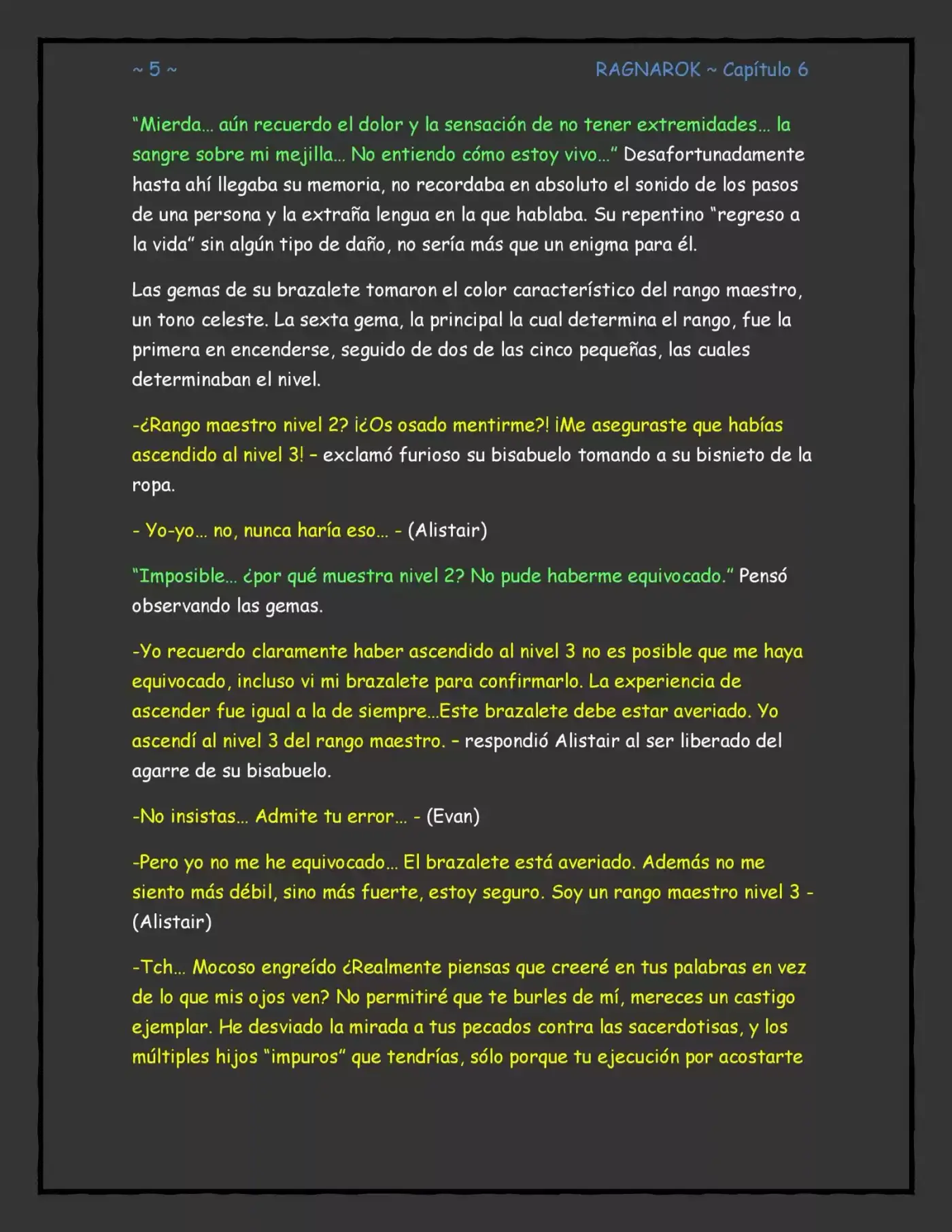 RAGNAROK (Novela) - Capítulo 6 - Página 5 - LectorTMOo