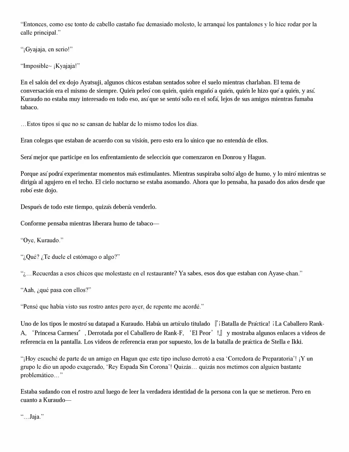 Rakudai Kishi No Cavalry (novela) - Capítulo 8 - Página 7 - LectorTMOo