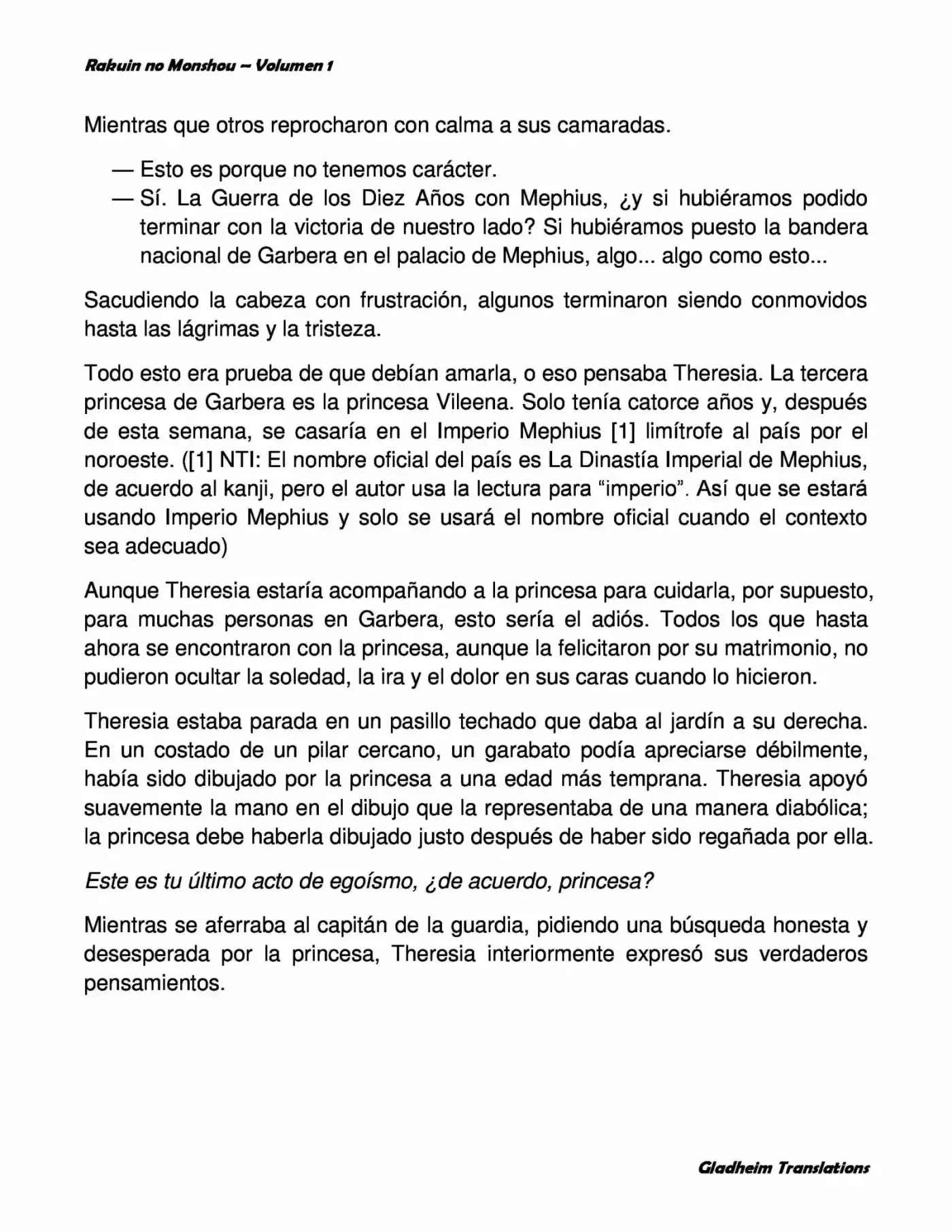 Rakuin No Monshou (Novela) - Capítulo - Página 13 - LectorTMOo