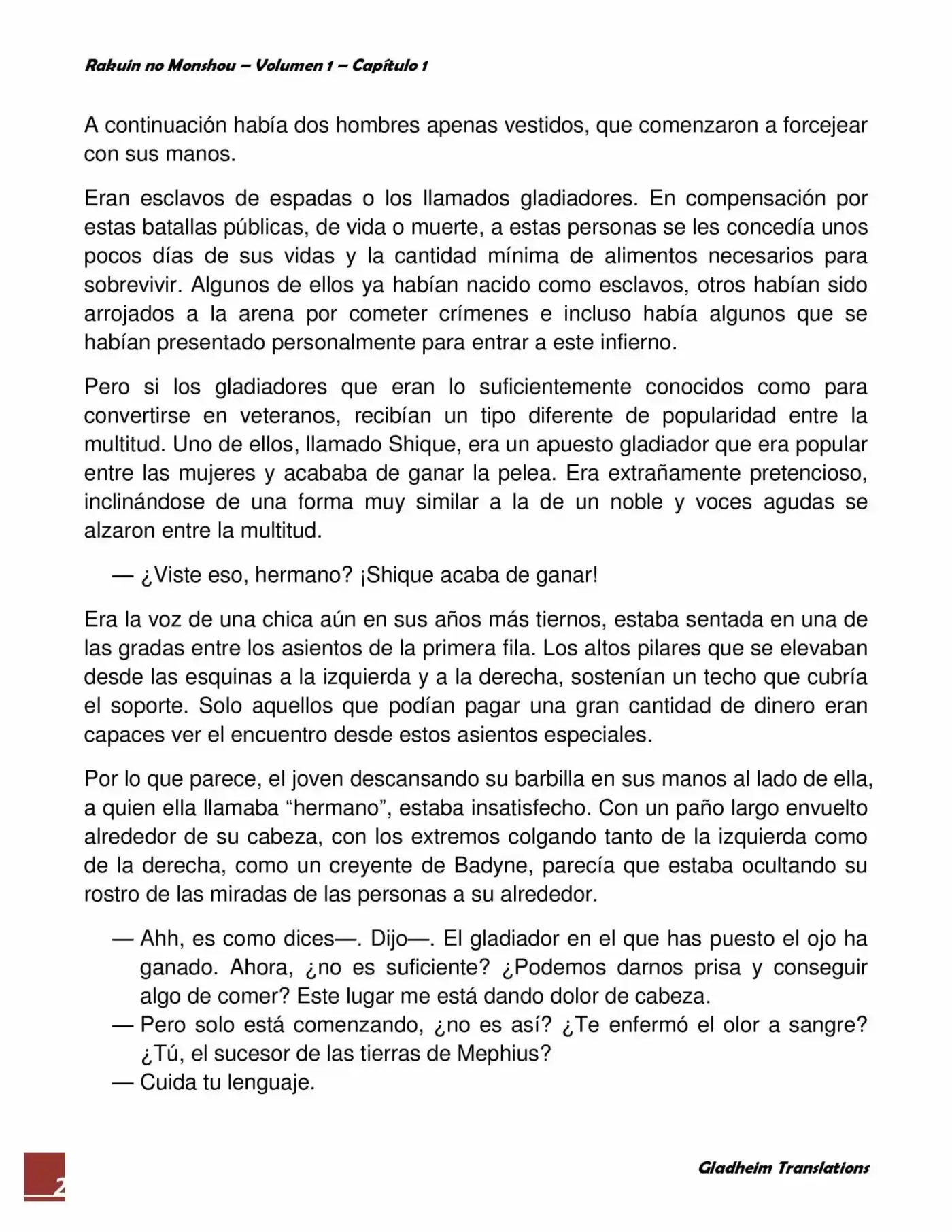 Rakuin No Monshou (Novela) - Capítulo 1 - Página 2 - LectorTMOo