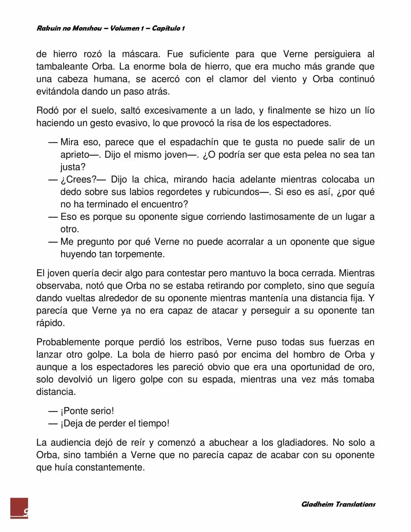 Rakuin No Monshou (Novela) - Capítulo 1 - Página 9 - LectorTMOo