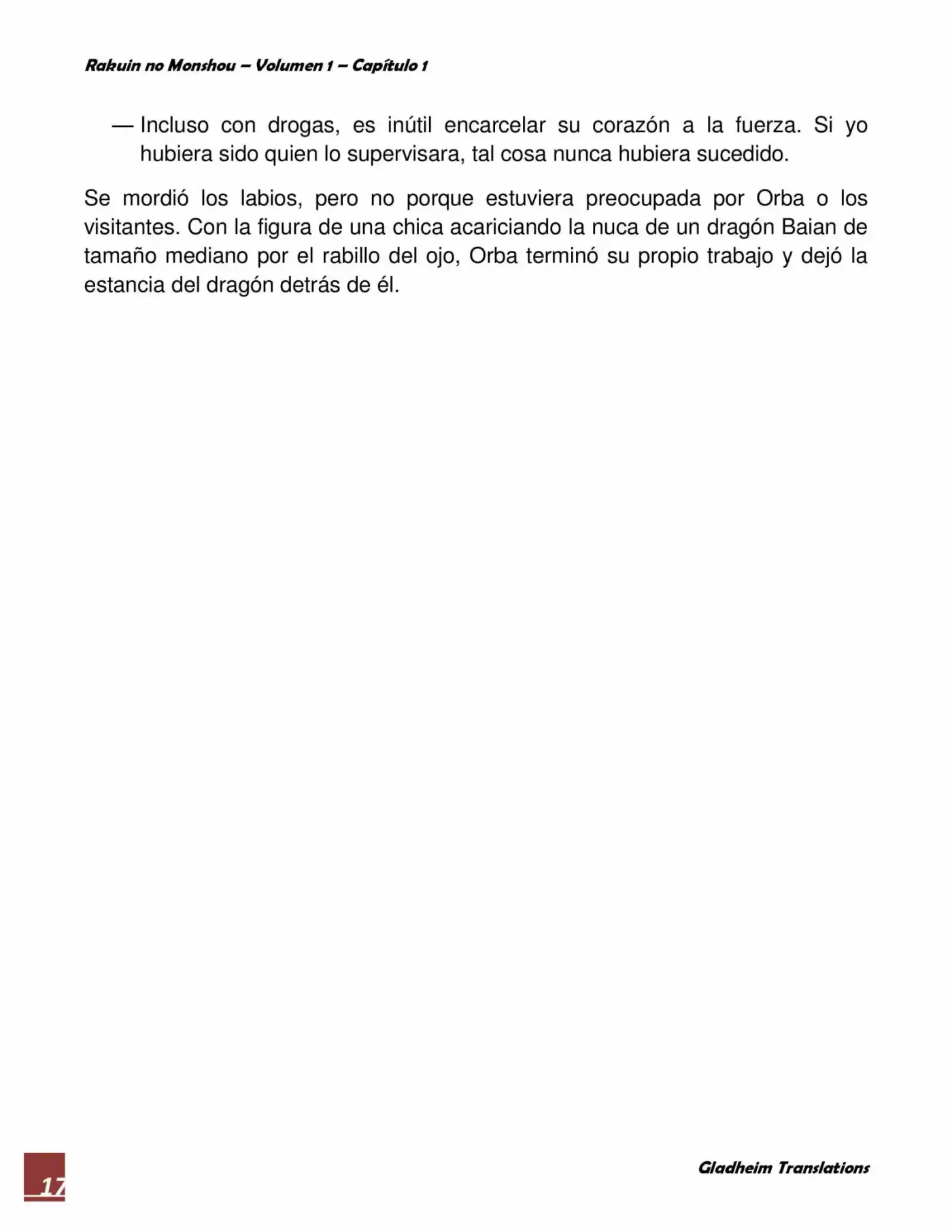Rakuin No Monshou (Novela) - Capítulo 1 - Página 17 - LectorTMOo