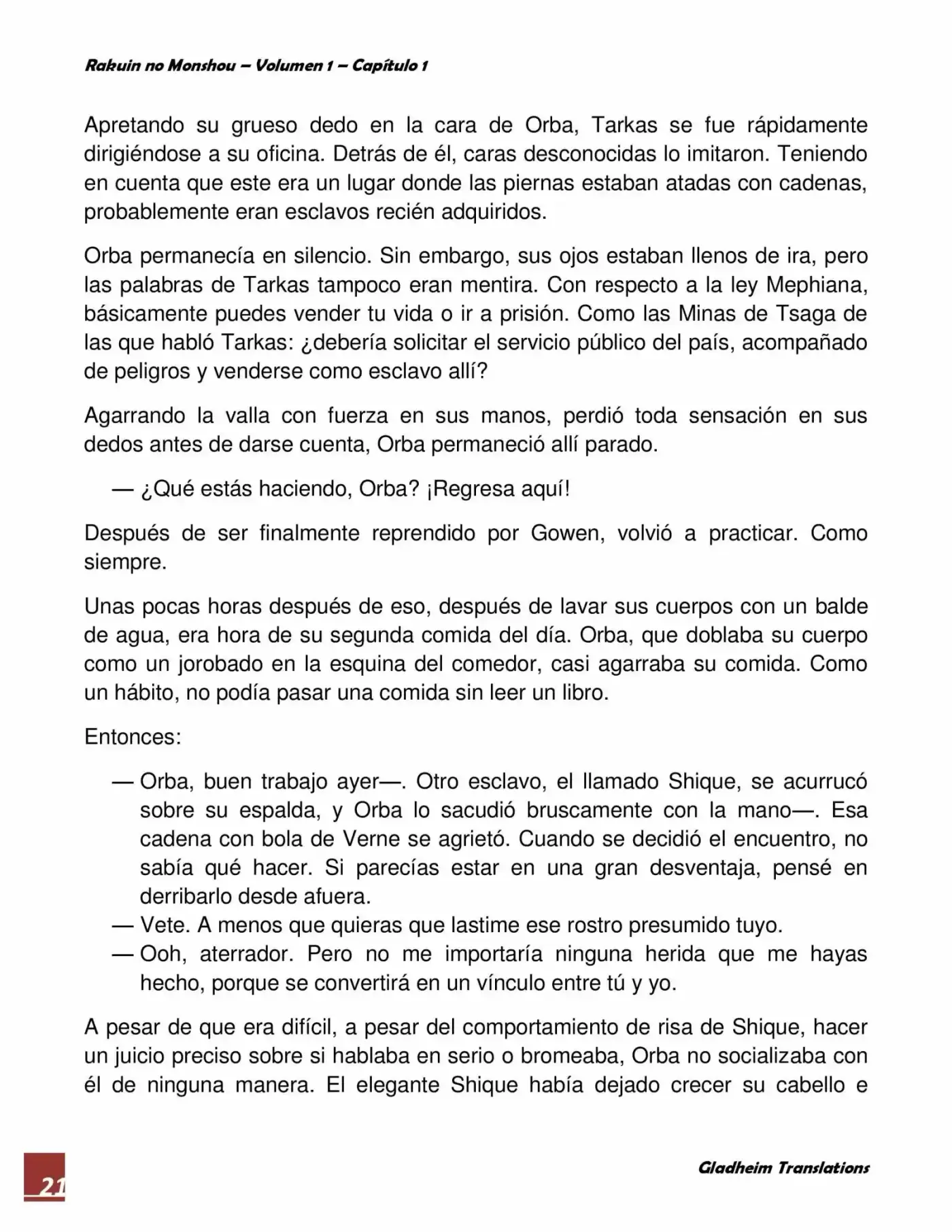 Rakuin No Monshou (Novela) - Capítulo 1 - Página 21 - LectorTMOo