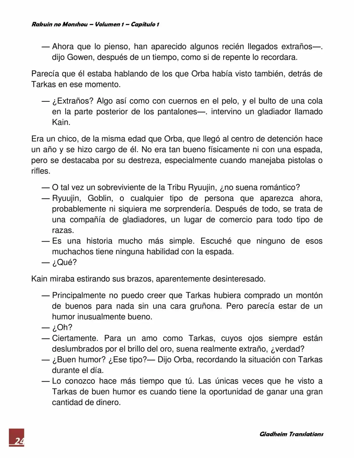 Rakuin No Monshou (Novela) - Capítulo 1 - Página 24 - LectorTMOo