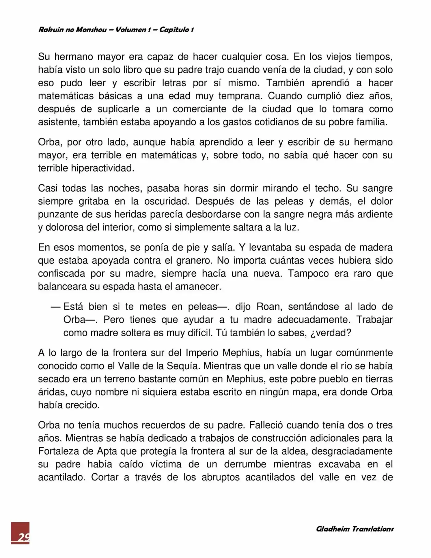 Rakuin No Monshou (Novela) - Capítulo 1 - Página 29 - LectorTMOo