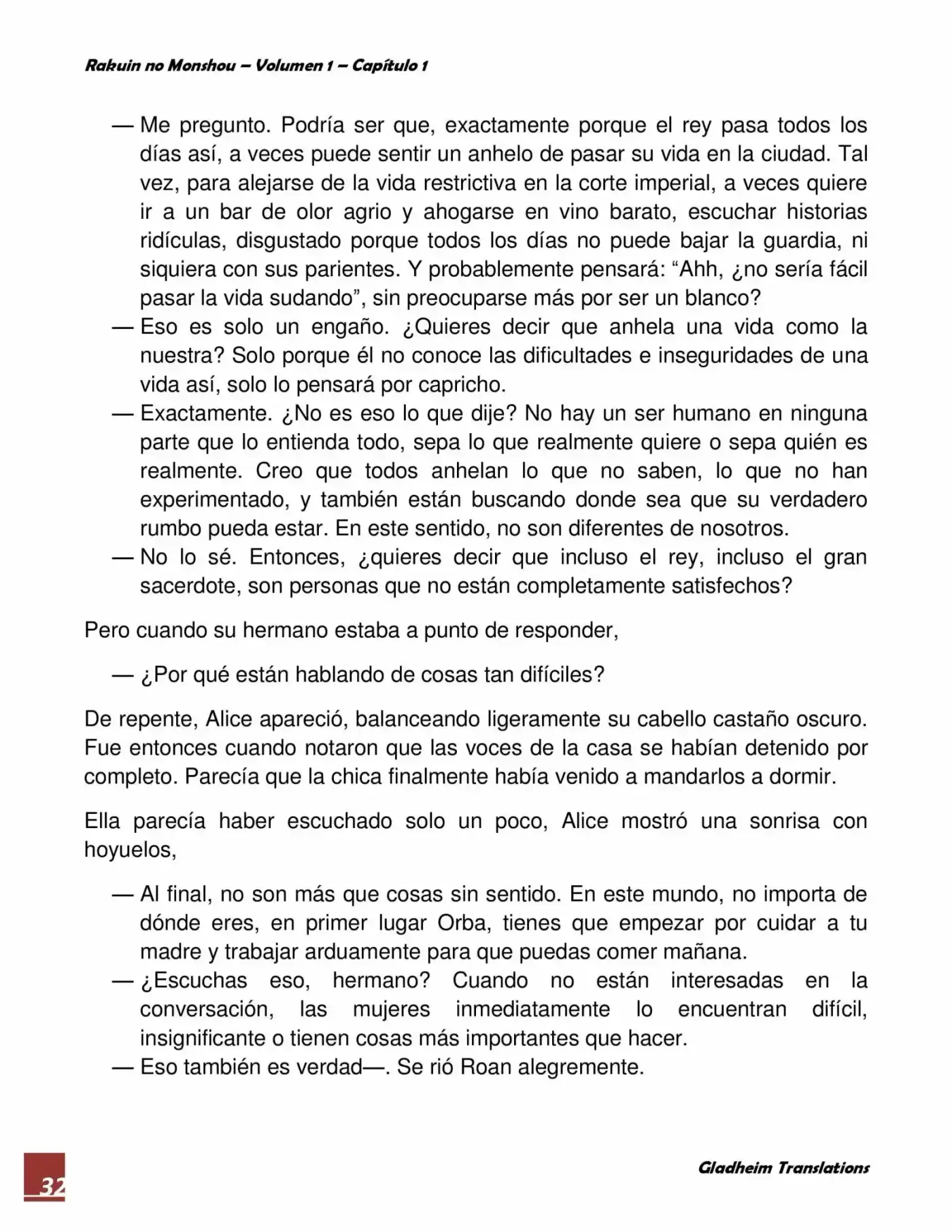 Rakuin No Monshou (Novela) - Capítulo 1 - Página 32 - LectorTMOo