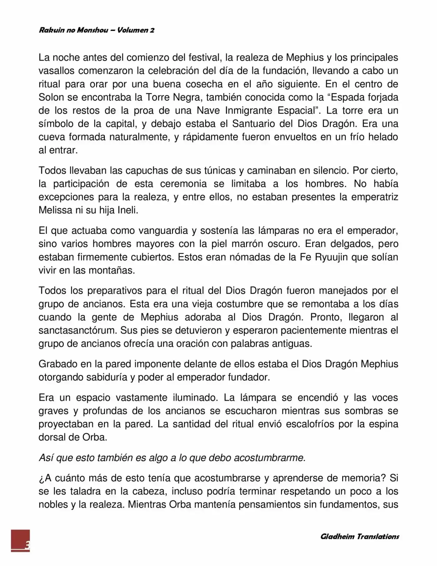 Rakuin No Monshou (Novela) - Capítulo 10 - Página 3 - LectorTMOo