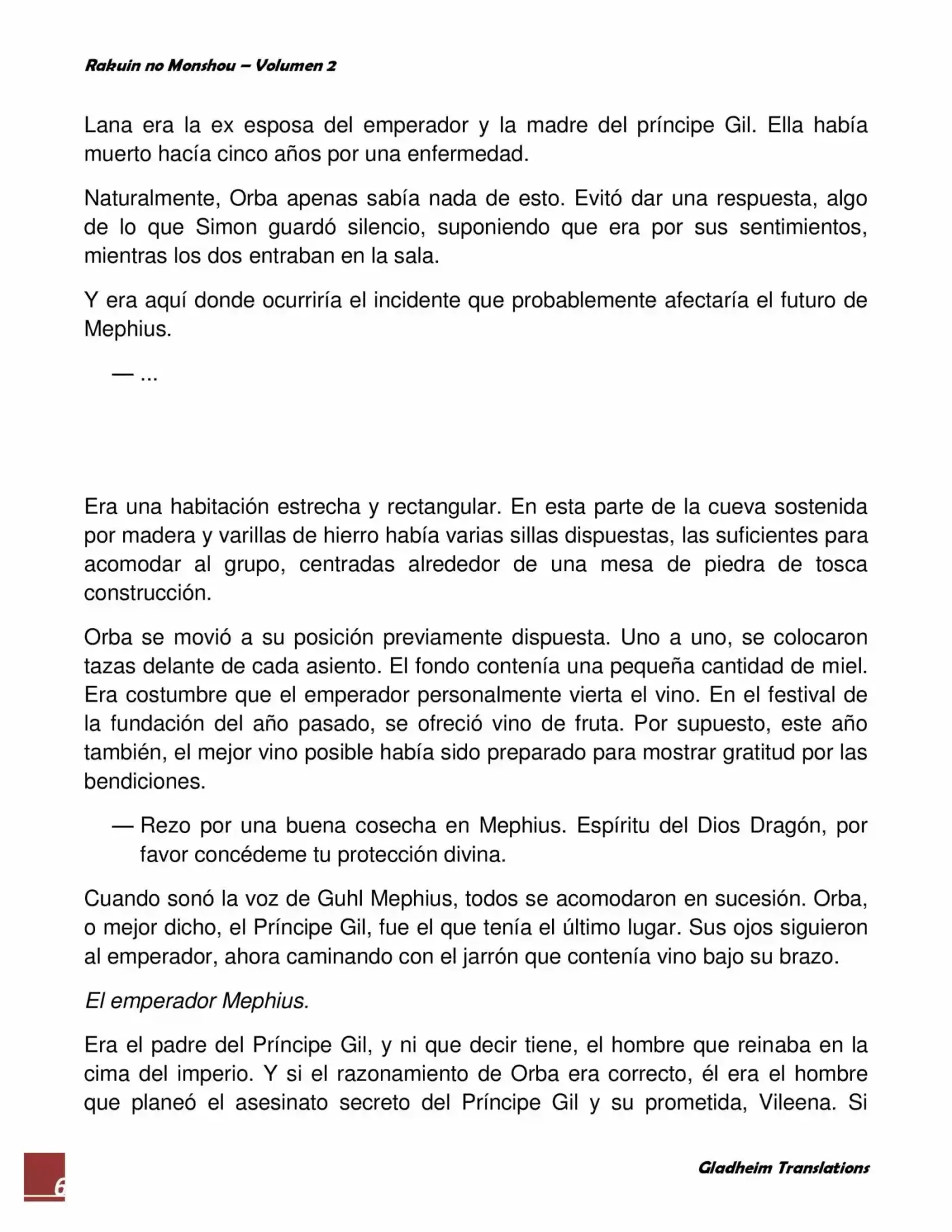 Rakuin No Monshou (Novela) - Capítulo 10 - Página 6 - LectorTMOo