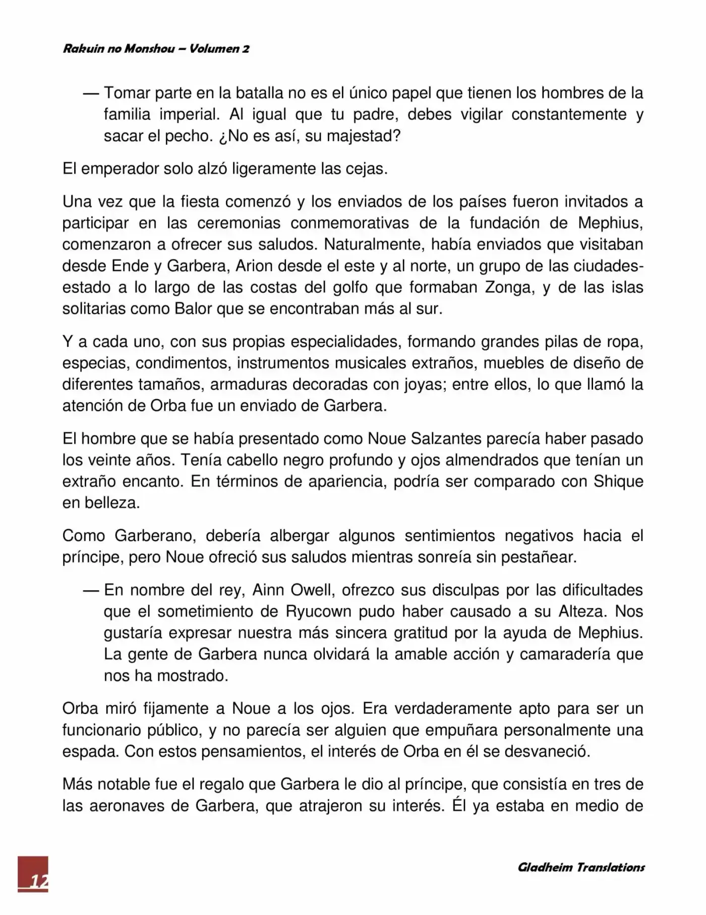 Rakuin No Monshou (Novela) - Capítulo 10 - Página 12 - LectorTMOo