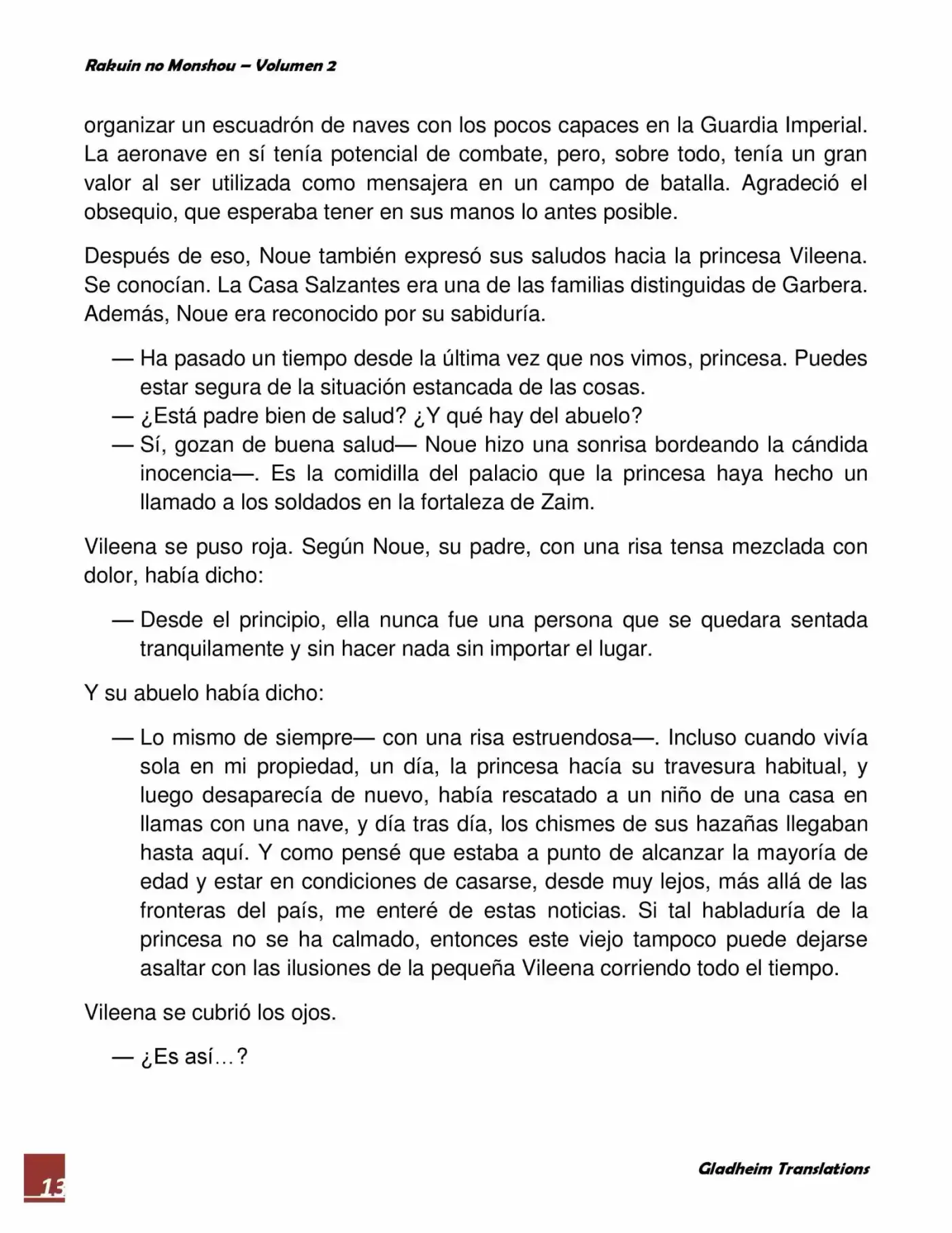 Rakuin No Monshou (Novela) - Capítulo 10 - Página 13 - LectorTMOo