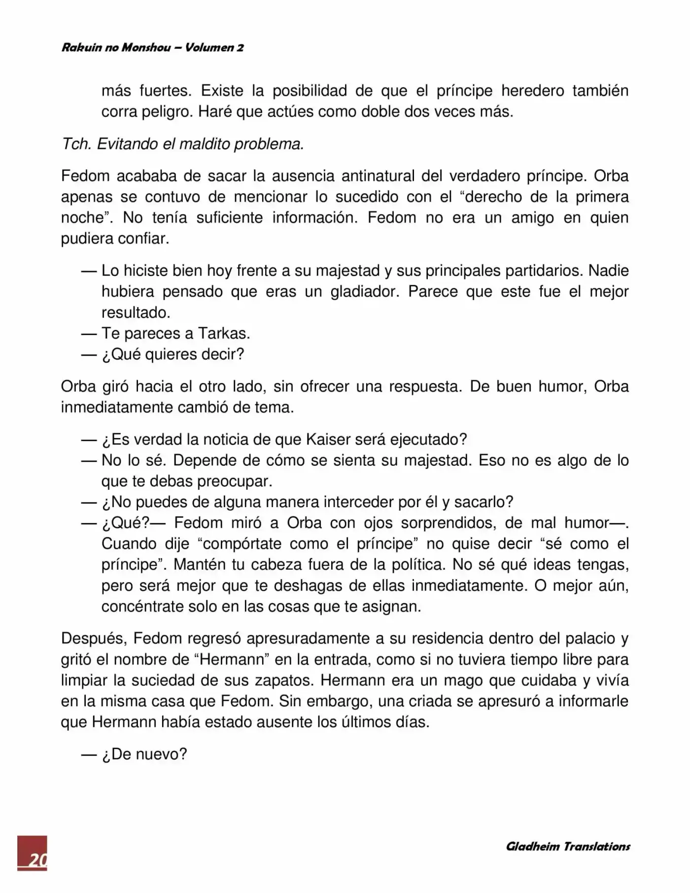 Rakuin No Monshou (Novela) - Capítulo 10 - Página 20 - LectorTMOo