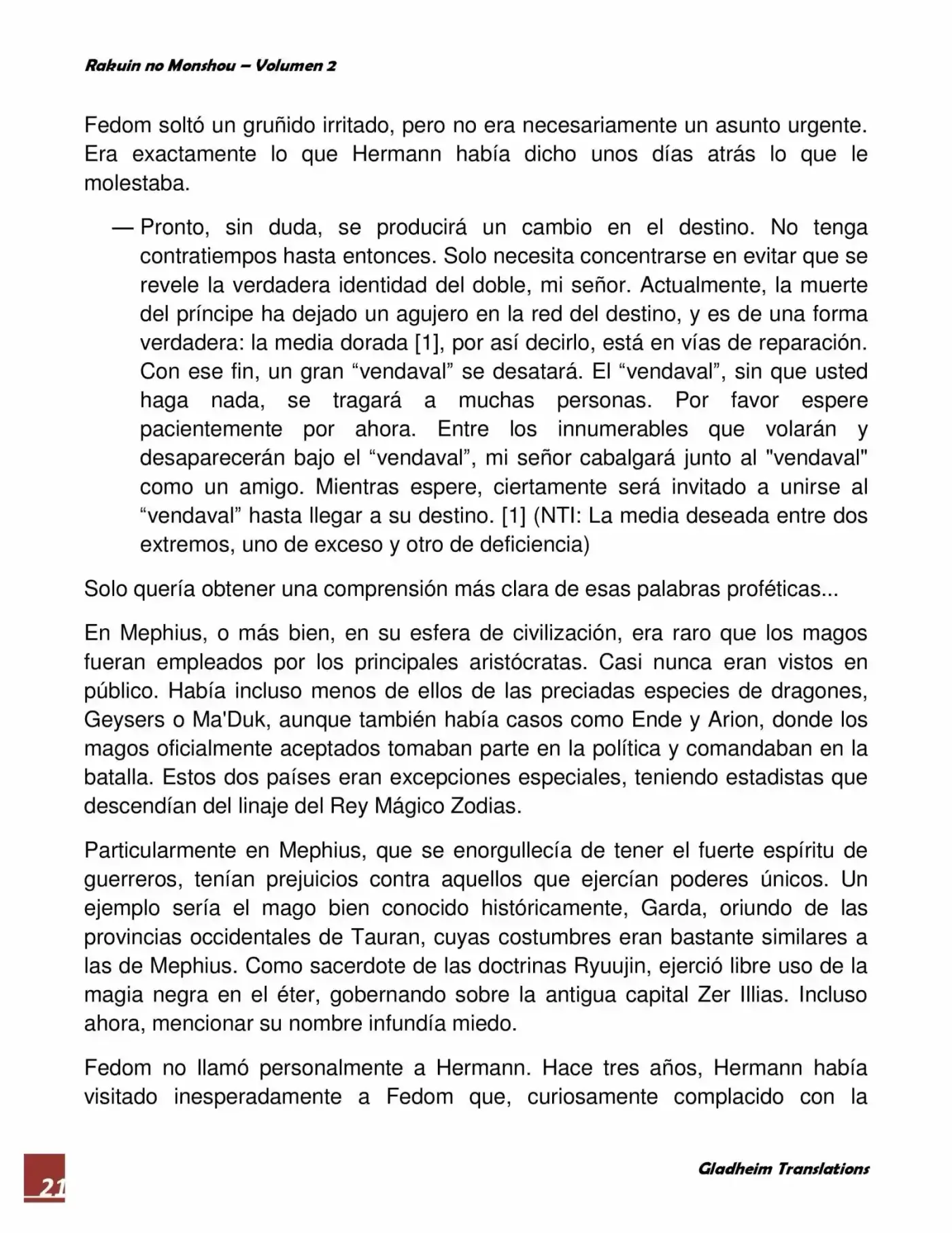 Rakuin No Monshou (Novela) - Capítulo 10 - Página 21 - LectorTMOo