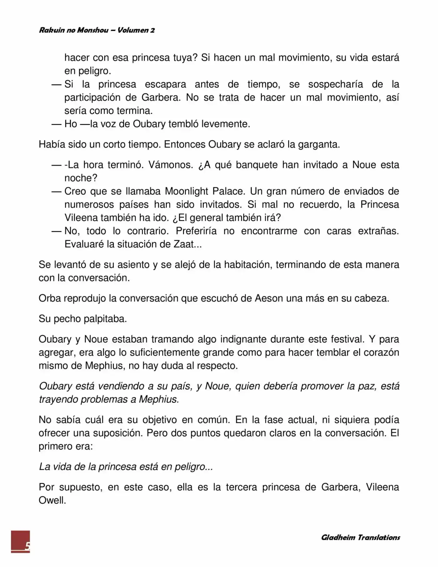 Rakuin No Monshou (Novela) - Capítulo 11 - Página 5 - LectorTMOo