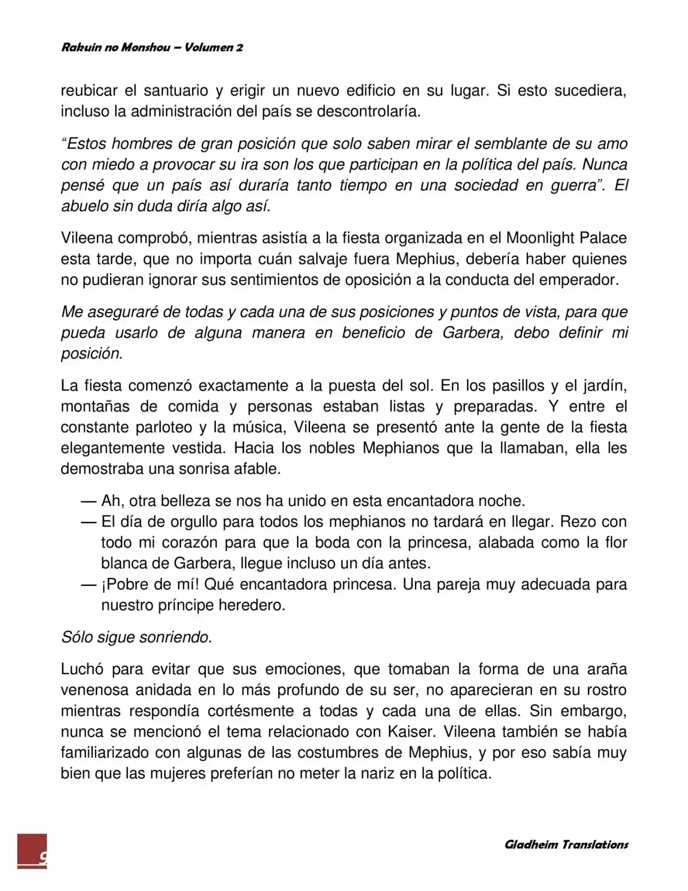 Rakuin No Monshou (Novela) - Capítulo 11 - Página 9 - LectorTMOo
