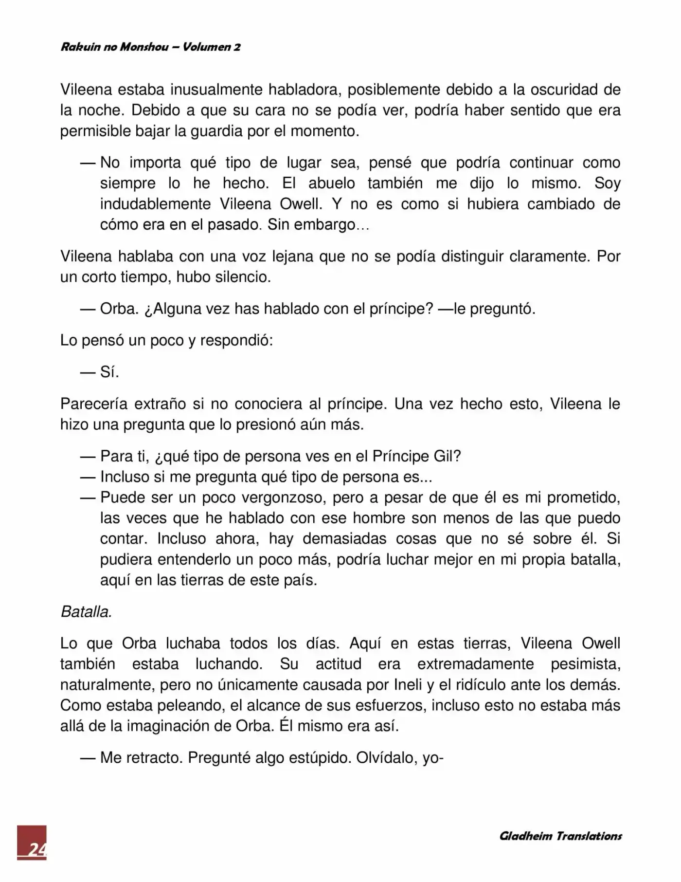 Rakuin No Monshou (Novela) - Capítulo 11 - Página 24 - LectorTMOo