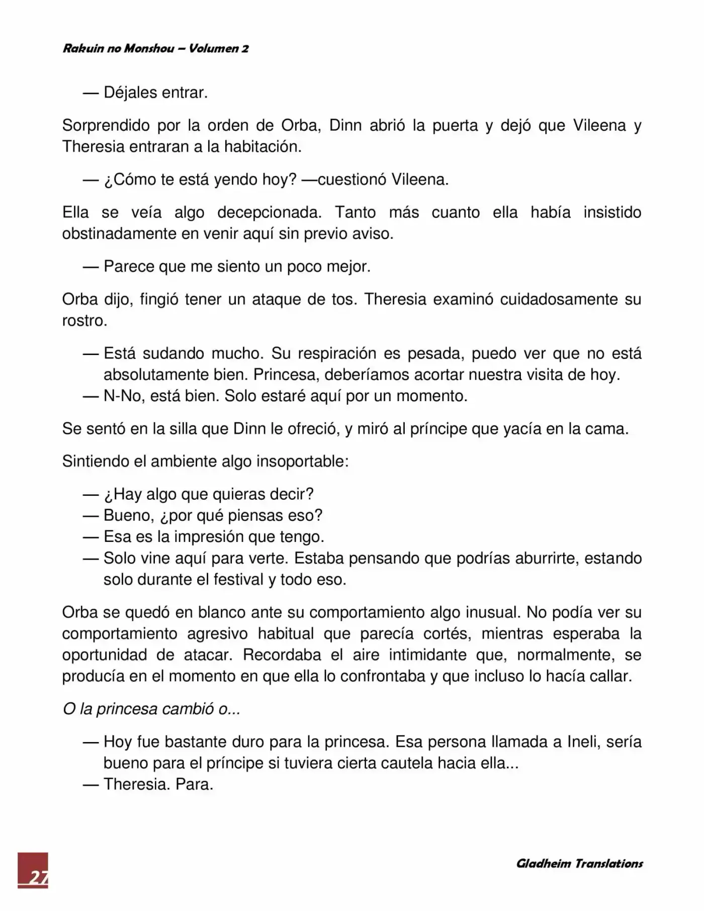Rakuin No Monshou (Novela) - Capítulo 11 - Página 27 - LectorTMOo