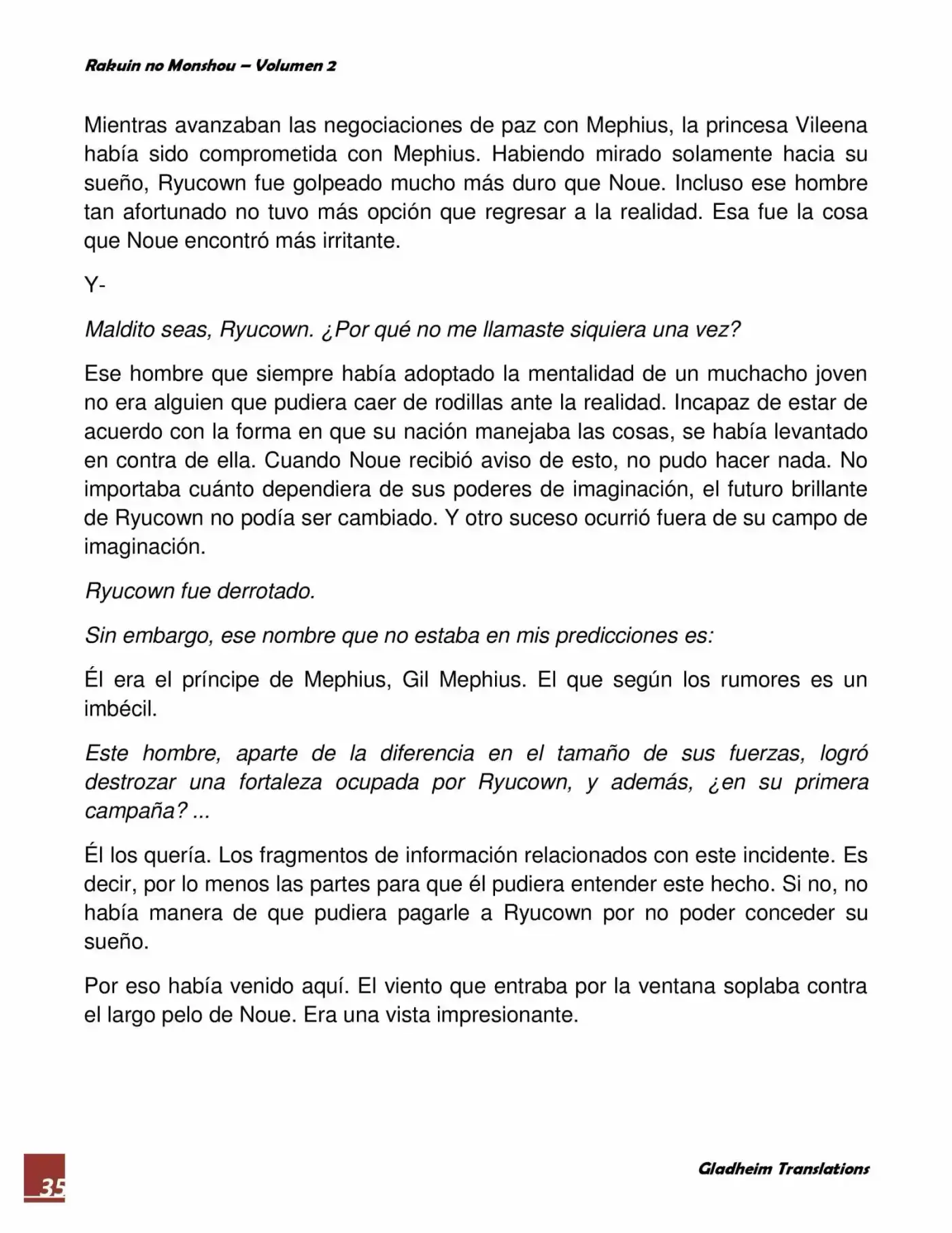 Rakuin No Monshou (Novela) - Capítulo 11 - Página 35 - LectorTMOo