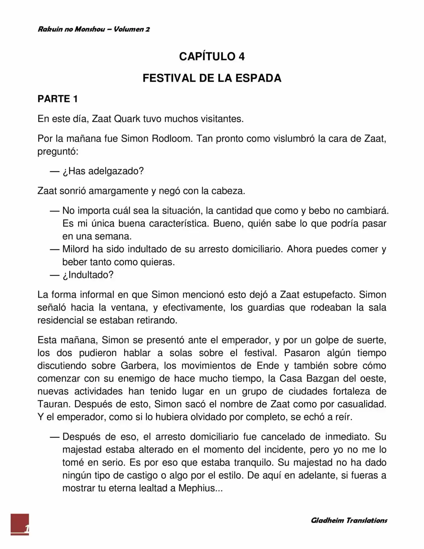 Rakuin No Monshou (Novela) - Capítulo 12 - Página 1 - LectorTMOo