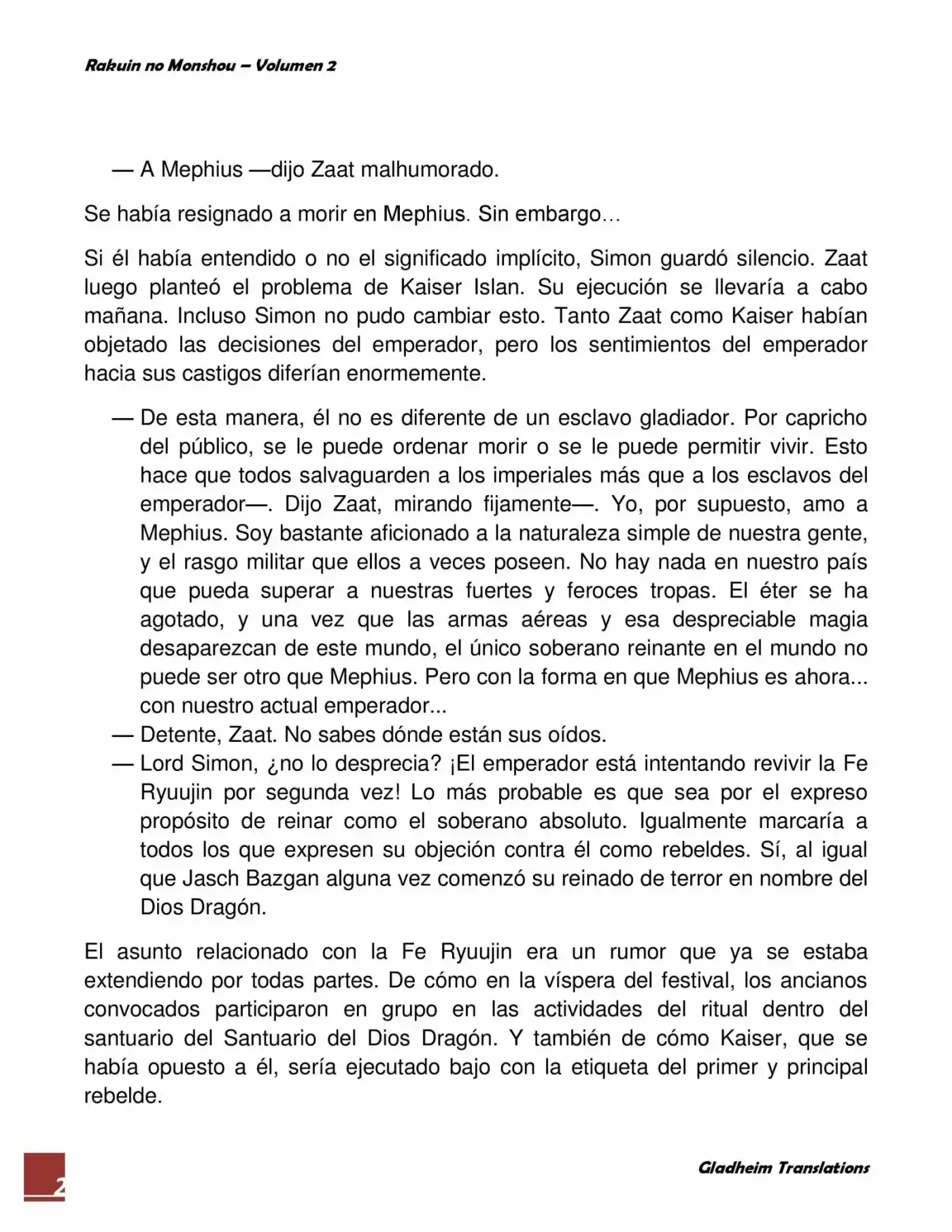 Rakuin No Monshou (Novela) - Capítulo 12 - Página 2 - LectorTMOo