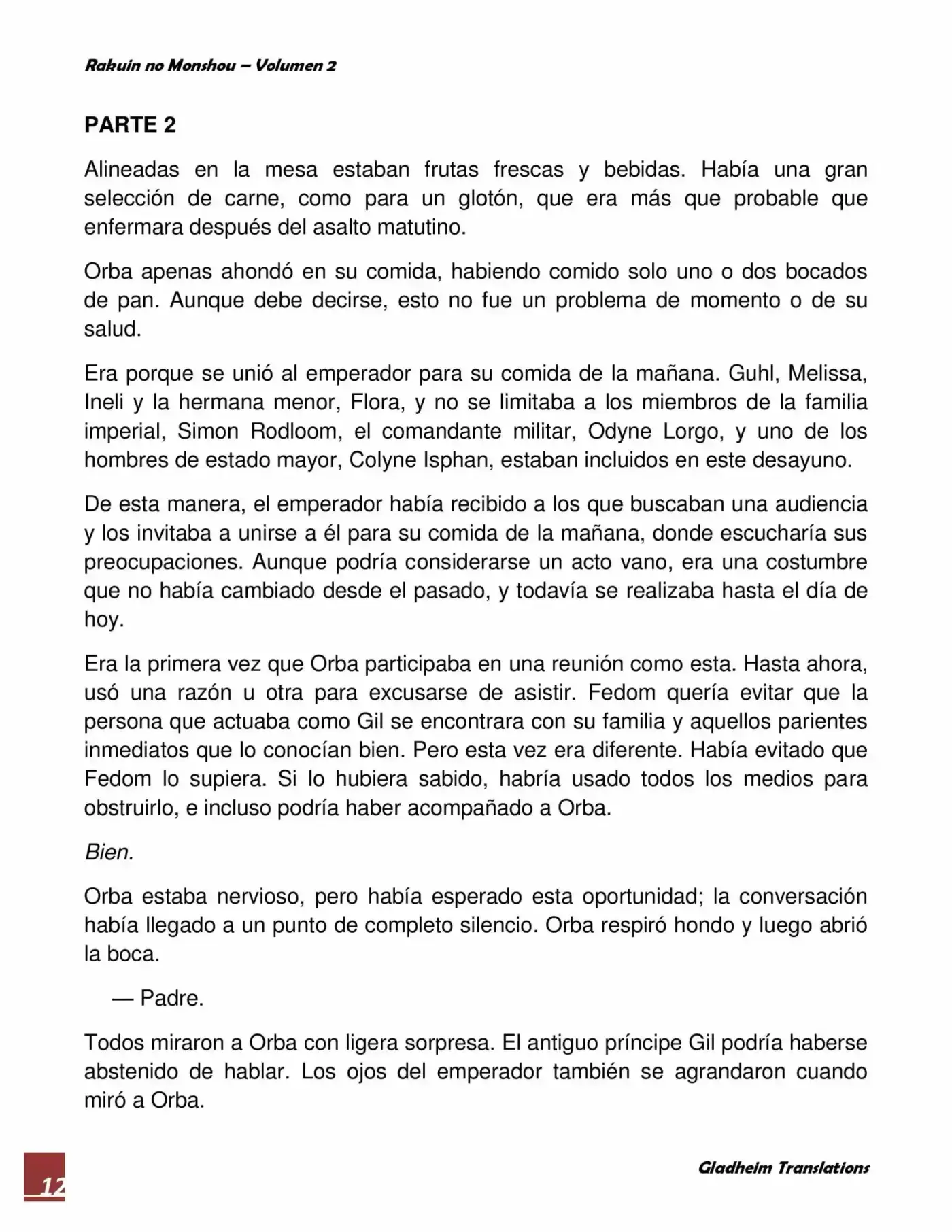 Rakuin No Monshou (Novela) - Capítulo 12 - Página 12 - LectorTMOo