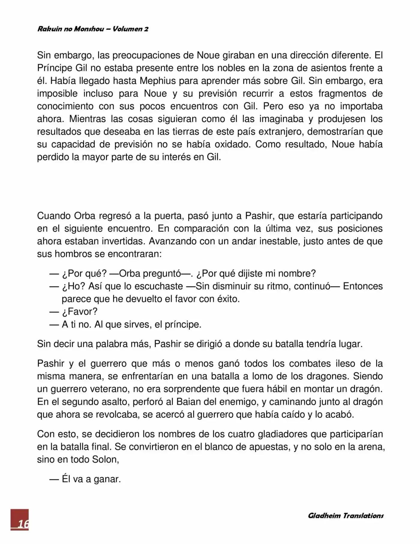 Rakuin No Monshou (Novela) - Capítulo 13 - Página 16 - LectorTMOo