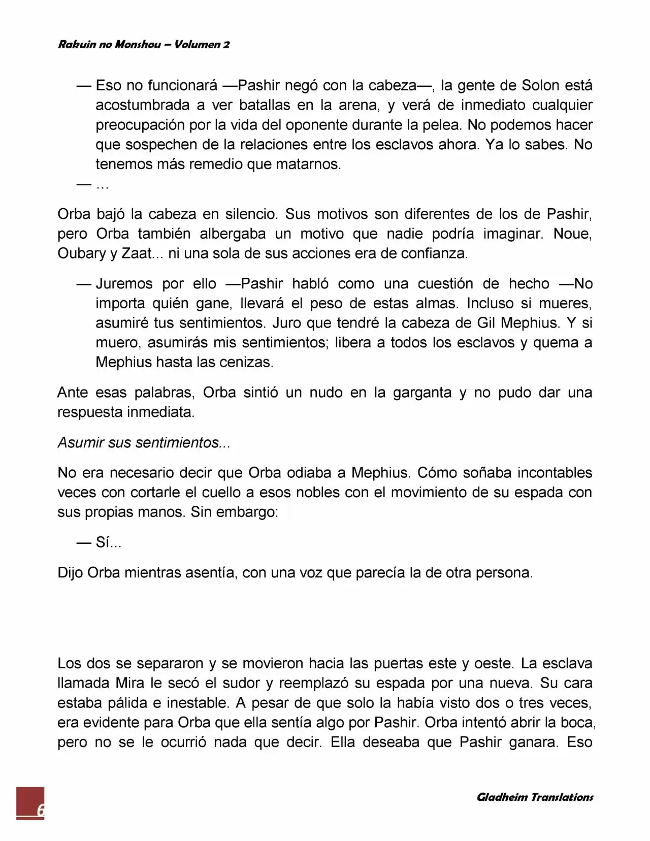 Rakuin No Monshou (Novela) - Capítulo 14 - Página 6 - LectorTMOo