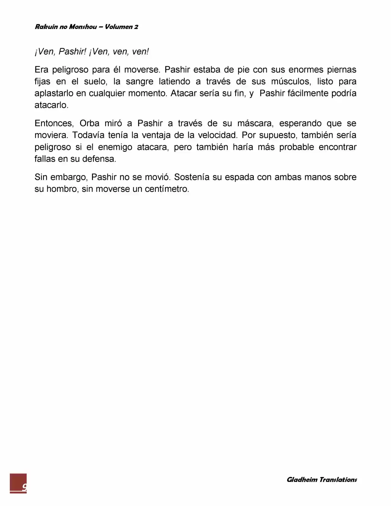 Rakuin No Monshou (Novela) - Capítulo 14 - Página 9 - LectorTMOo