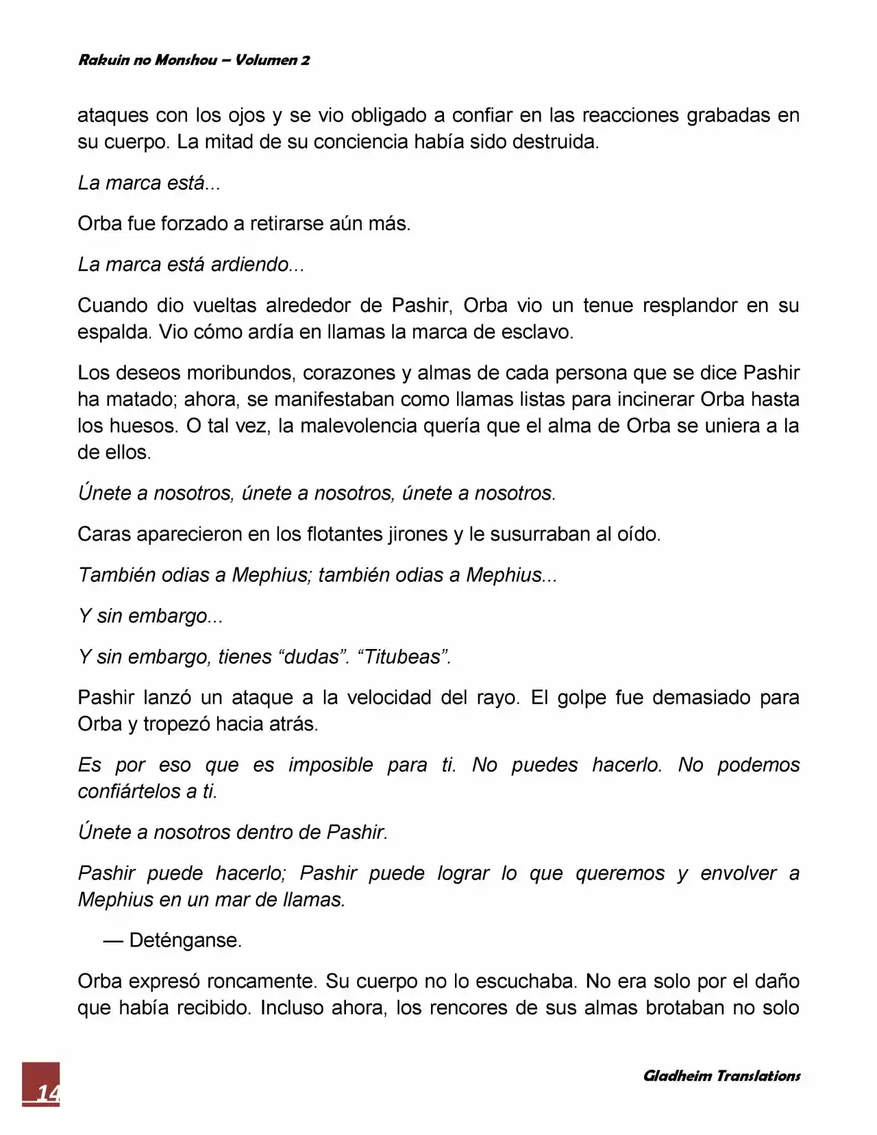 Rakuin No Monshou (Novela) - Capítulo 14 - Página 14 - LectorTMOo
