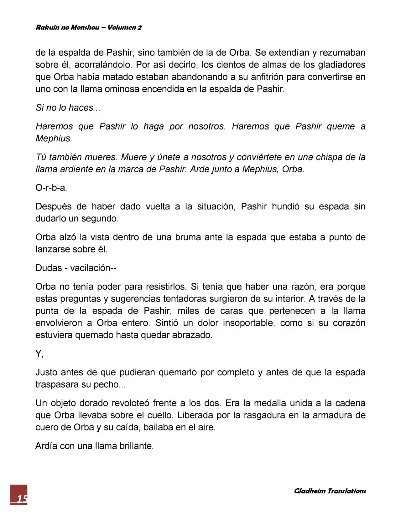 Rakuin No Monshou (Novela) - Capítulo 14 - Página 15 - LectorTMOo