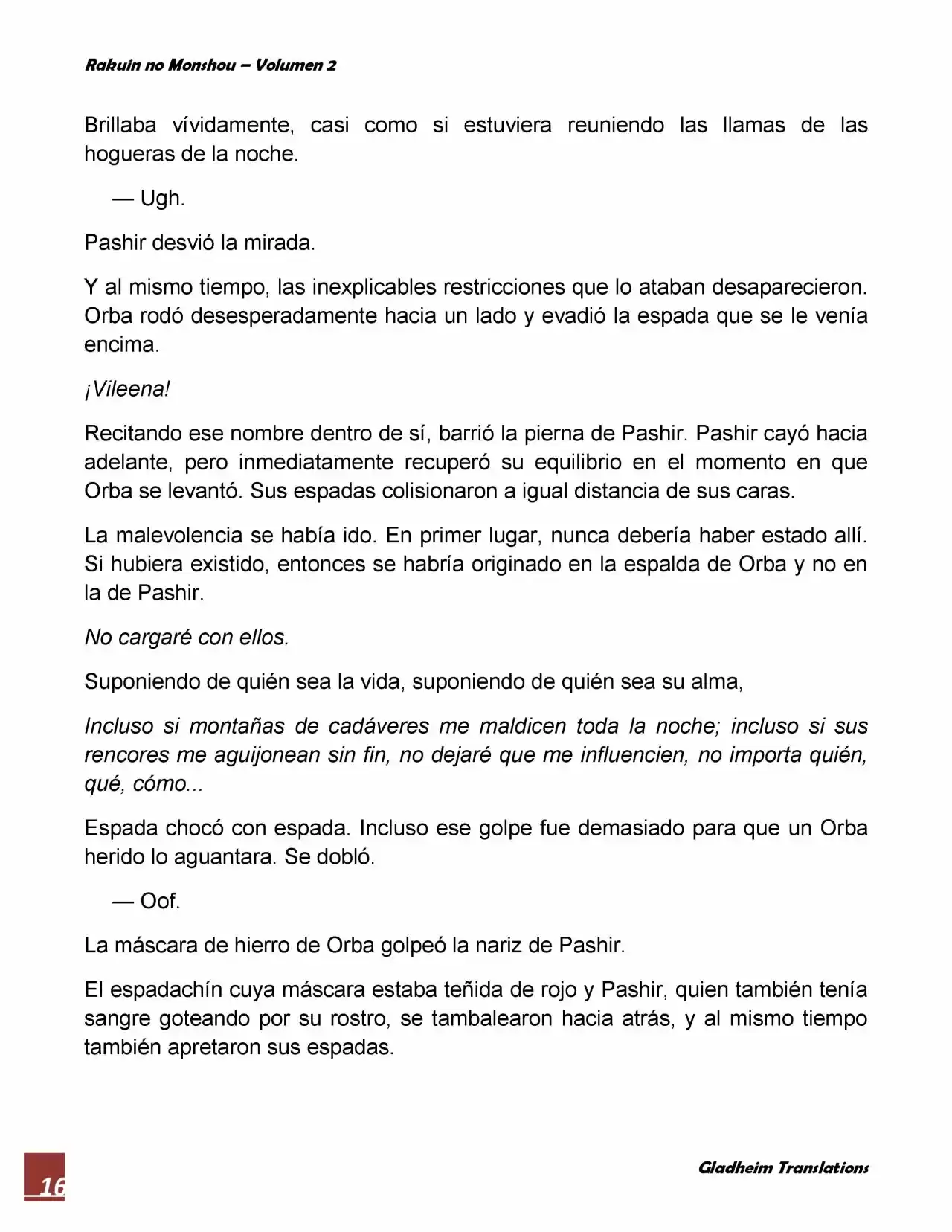 Rakuin No Monshou (Novela) - Capítulo 14 - Página 16 - LectorTMOo