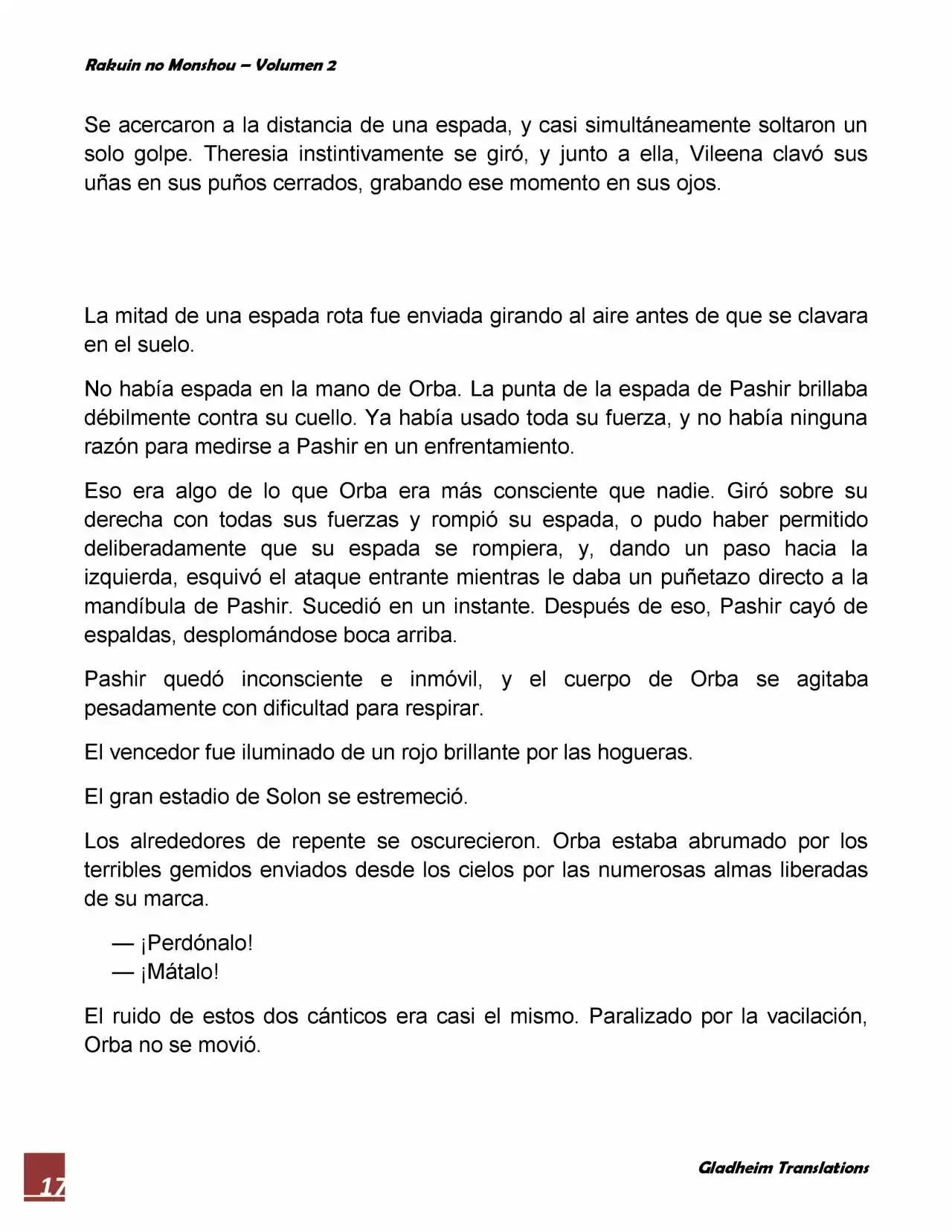 Rakuin No Monshou (Novela) - Capítulo 14 - Página 17 - LectorTMOo